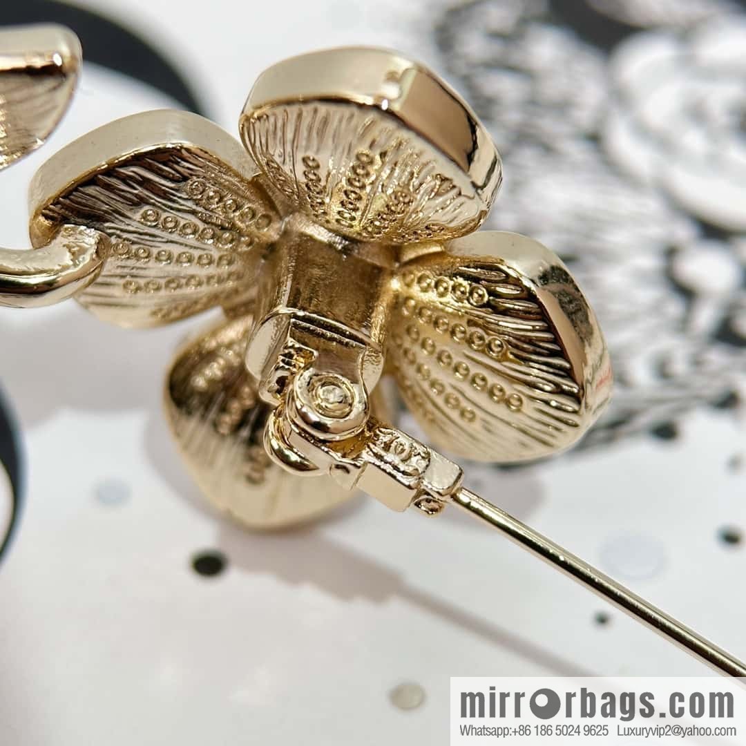❗️New ❗️ ☀️ new ☑️ Chanel double c flower brooch ☀️