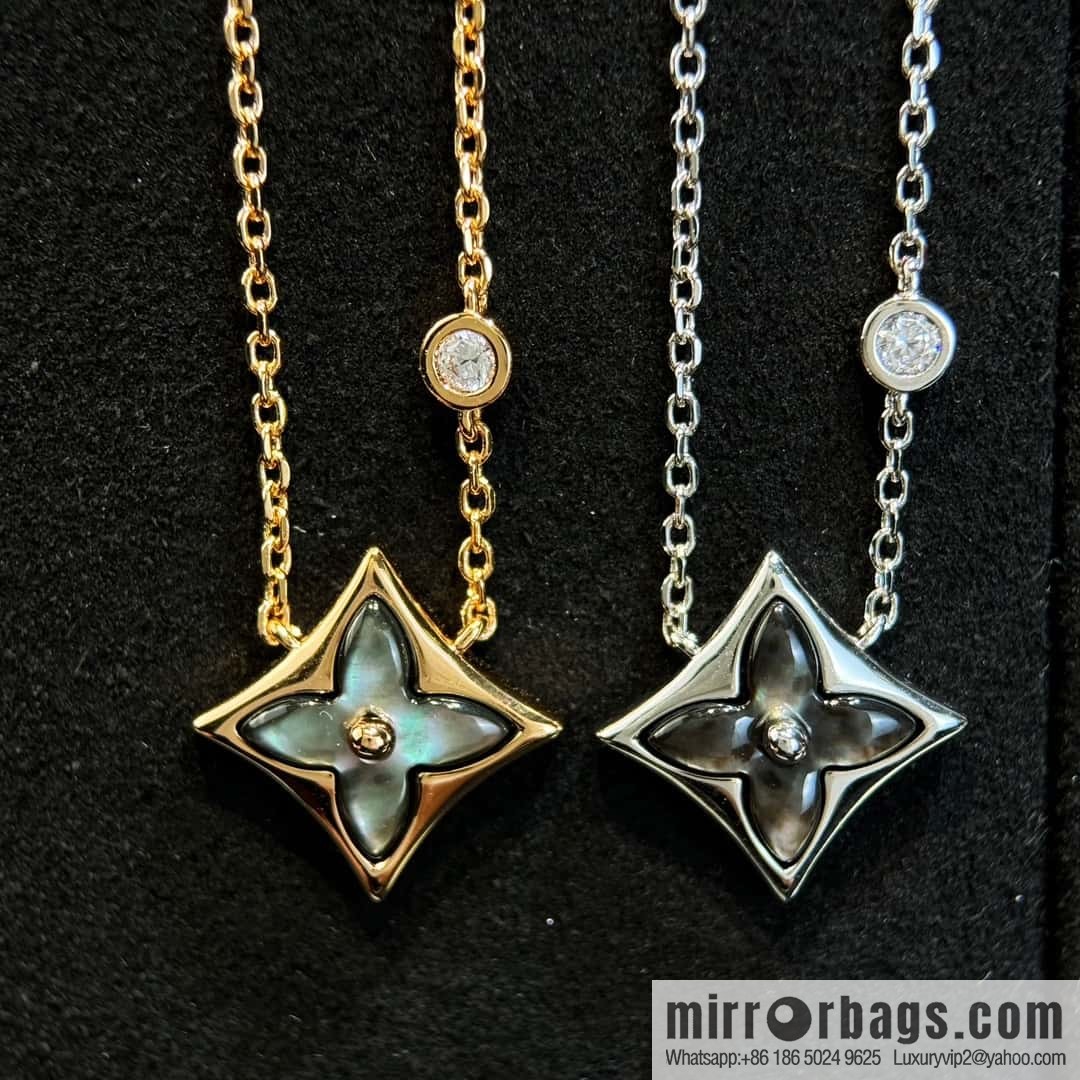 ❗️New ❗️ ☀ Original ☀ Louis Vuitton Louis Vuitton rhombus gray shell necklace ☀