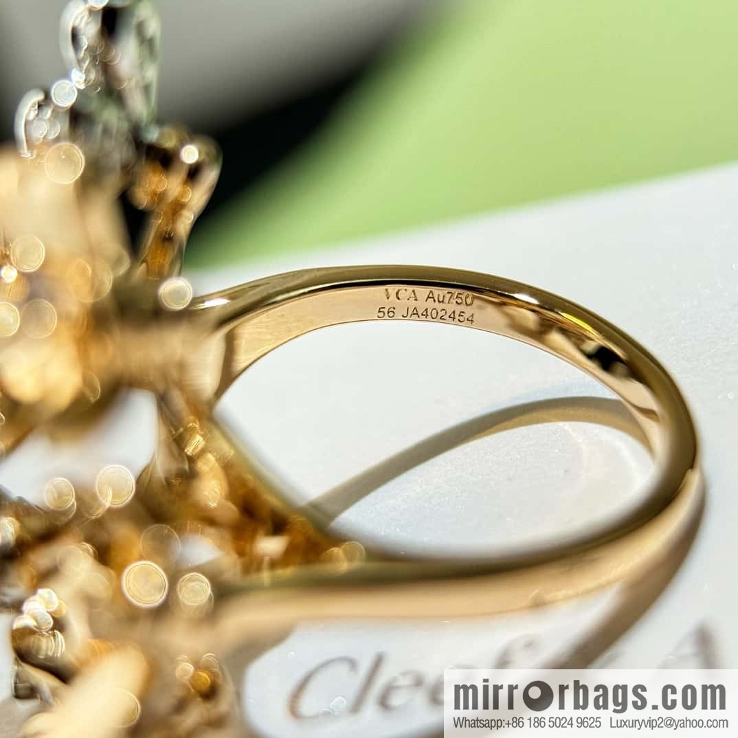 ❗️New ❗️ ☀️ Original ☀️ Van Cleef & Arpels Frivole Ring 8 Clover Ring ☀️