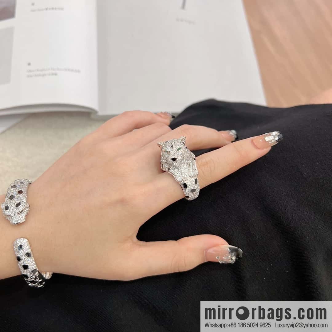 ❗️CNC version ❗️ ☀️ Cartier Cartier leopard ring, leopard head can be shaken ☀️