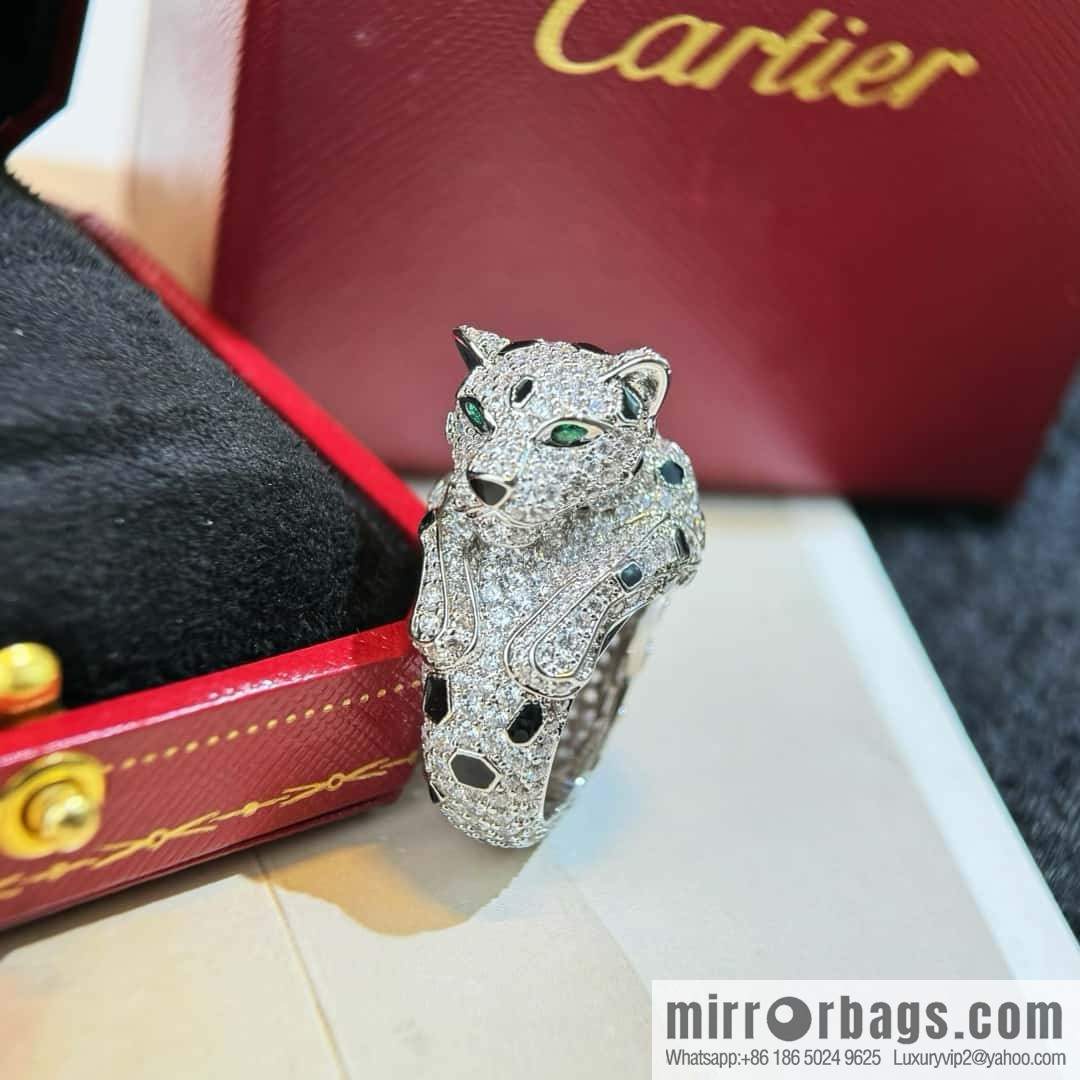 ❗️CNC version ❗️ ☀️ Cartier Cartier leopard ring, leopard head can be shaken ☀️