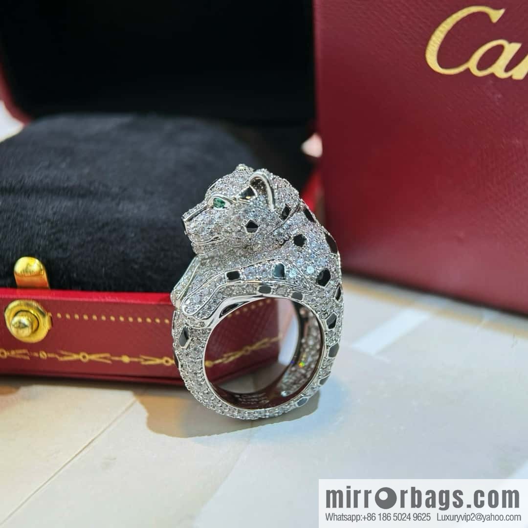 ❗️CNC version ❗️ ☀️ Cartier Cartier leopard ring, leopard head can be shaken ☀️