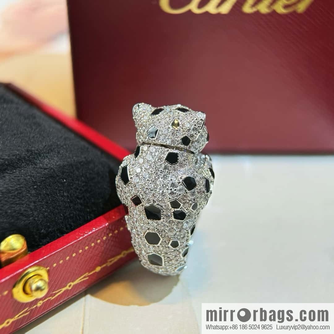 ❗️CNC version ❗️ ☀️ Cartier Cartier leopard ring, leopard head can be shaken ☀️