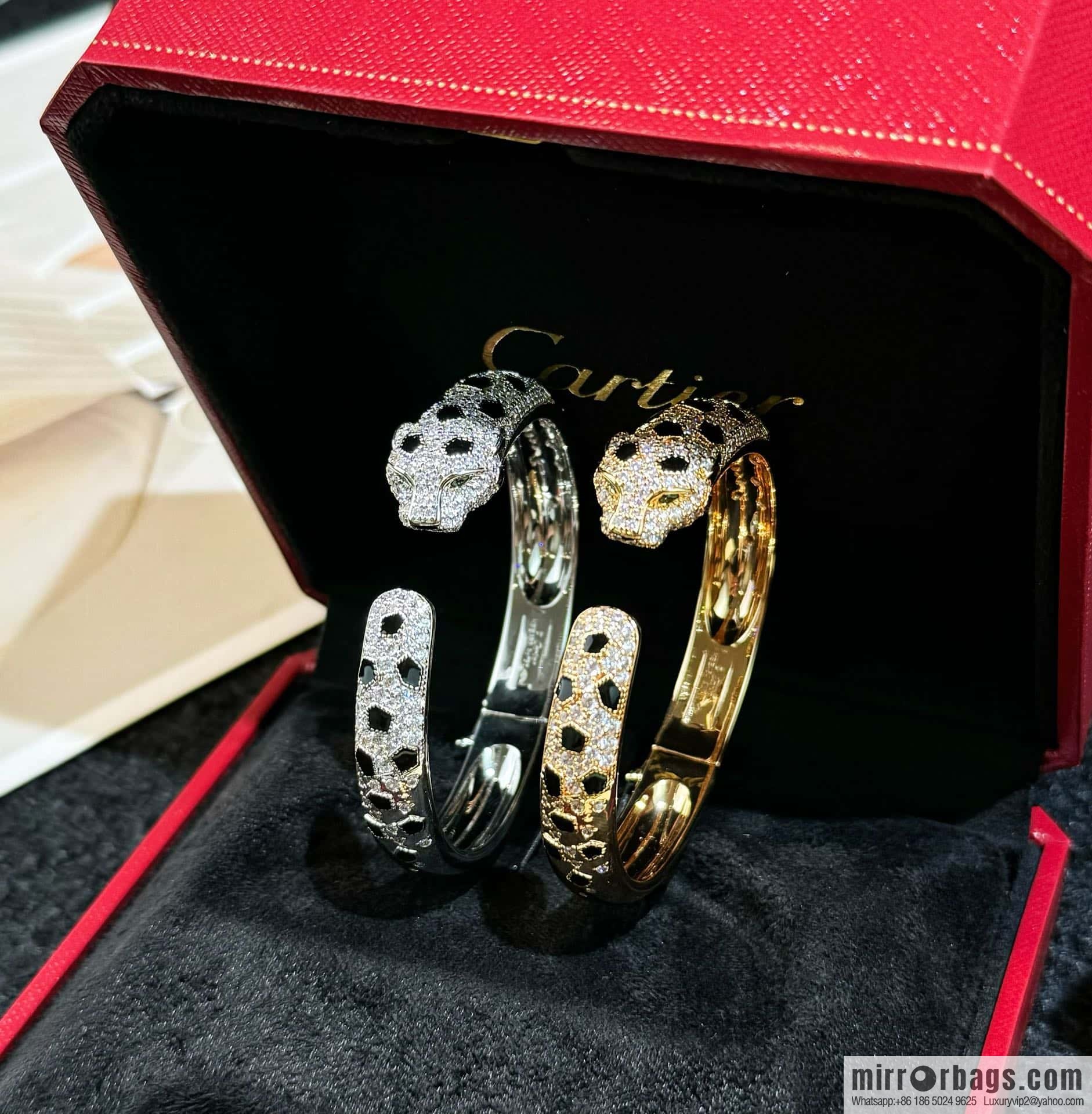 ❗️CNC version ❗️ ☀️ delivery of a full set of Cartier packaging ☀️ Cartier Cartier full diamond leopard bracelet ☀️