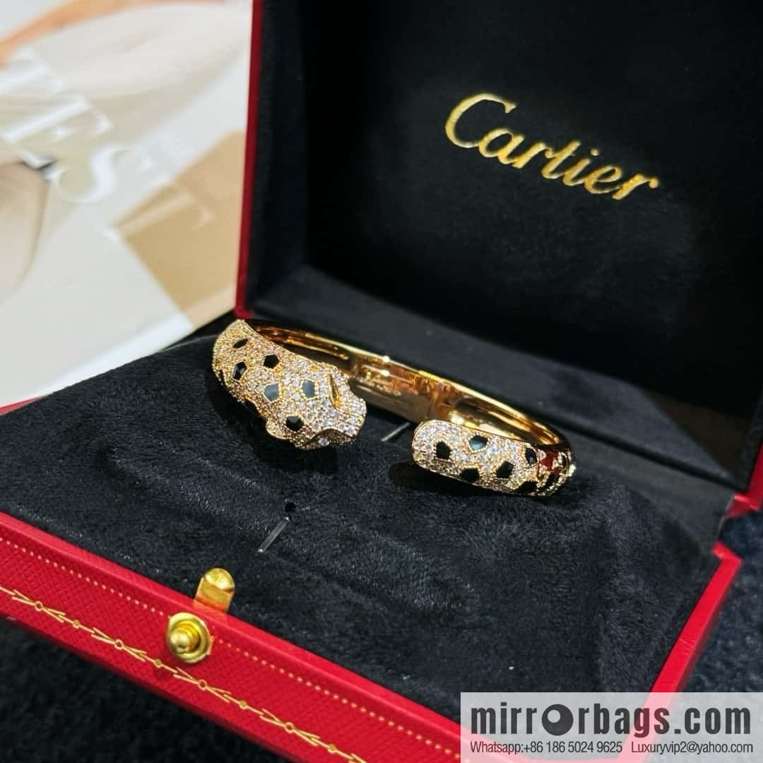 ❗️CNC version ❗️ ☀️ delivery of a full set of Cartier packaging ☀️ Cartier Cartier full diamond leopard bracelet ☀️
