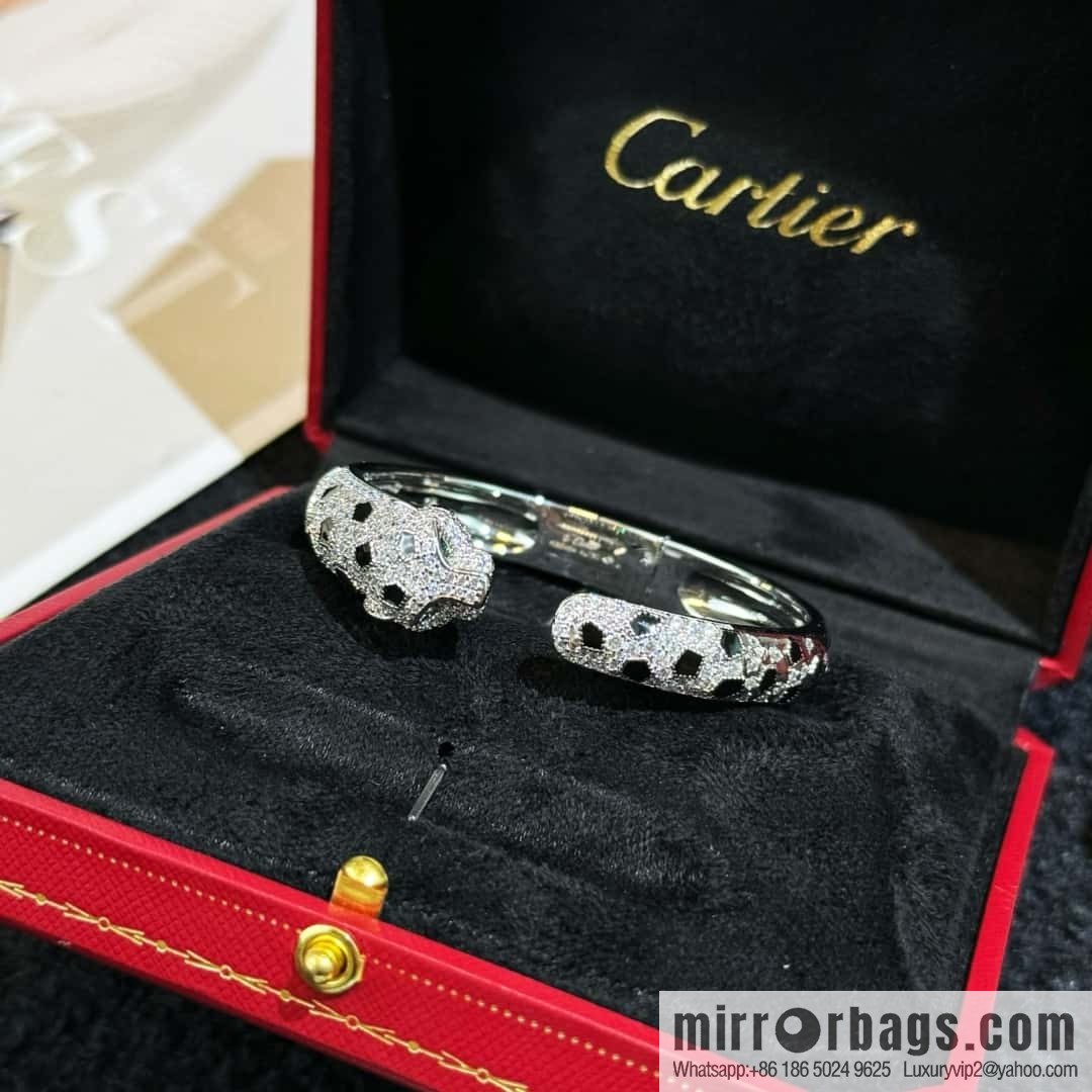 ❗️CNC version ❗️ ☀️ delivery of a full set of Cartier packaging ☀️ Cartier Cartier full diamond leopard bracelet ☀️