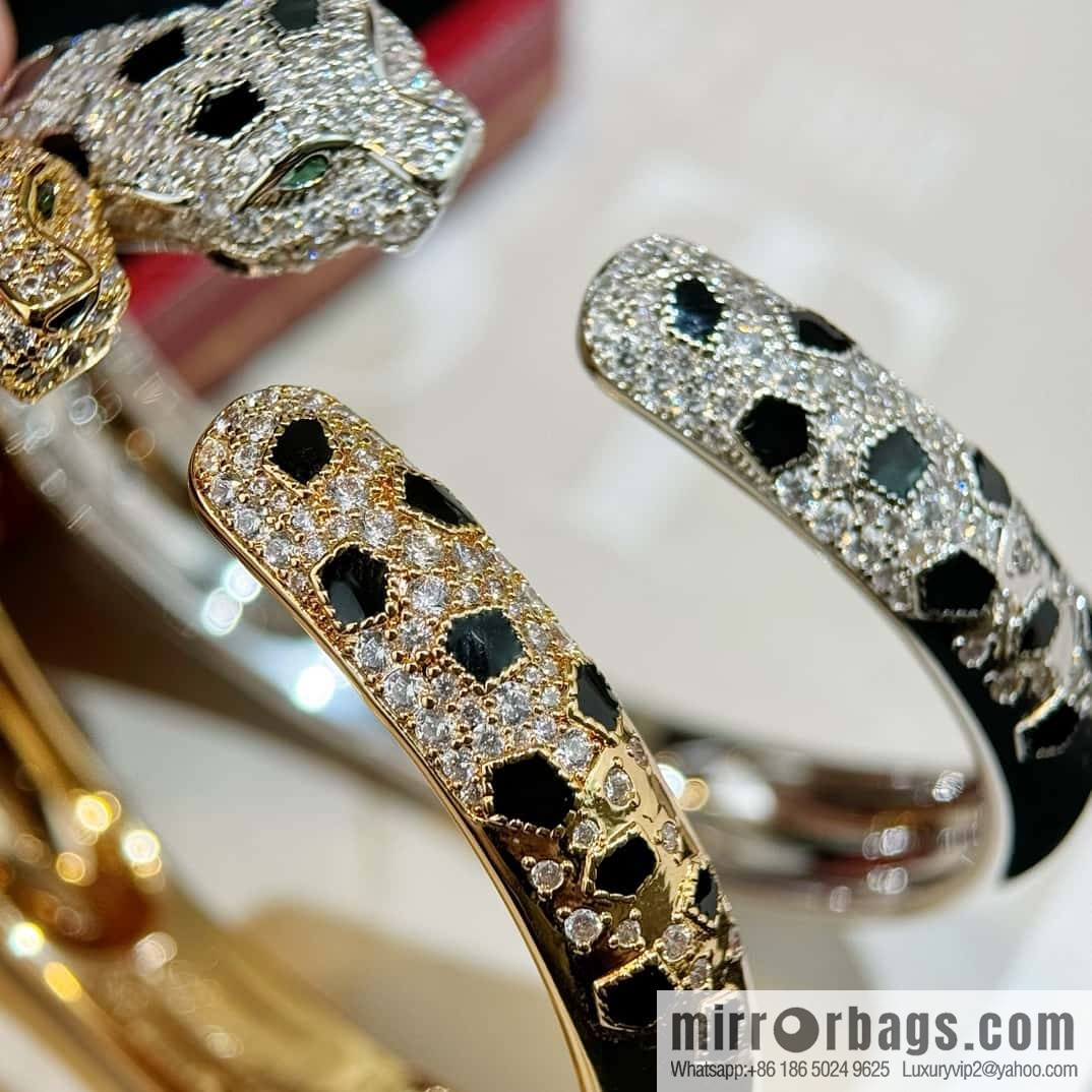❗️CNC version ❗️ ☀️ delivery of a full set of Cartier packaging ☀️ Cartier Cartier full diamond leopard bracelet ☀️