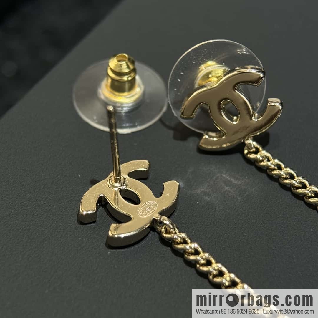 ❗️New ❗️☀️ new ☑️ chanel c2 double c peach heart love diamond earrings ☀️