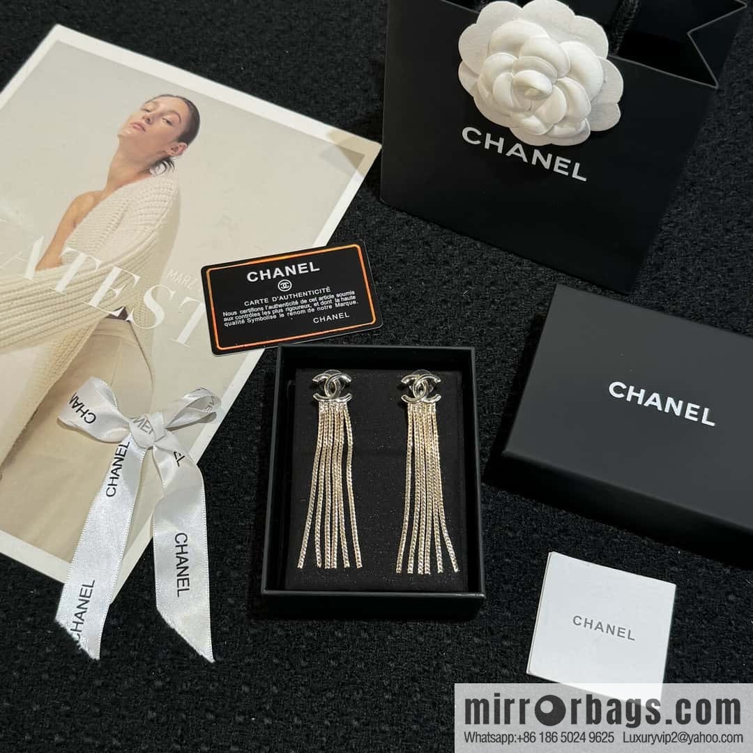 ❗️New ❗️ ☀️ new ☑️ chanel c2 double c tassel earrings ☀️