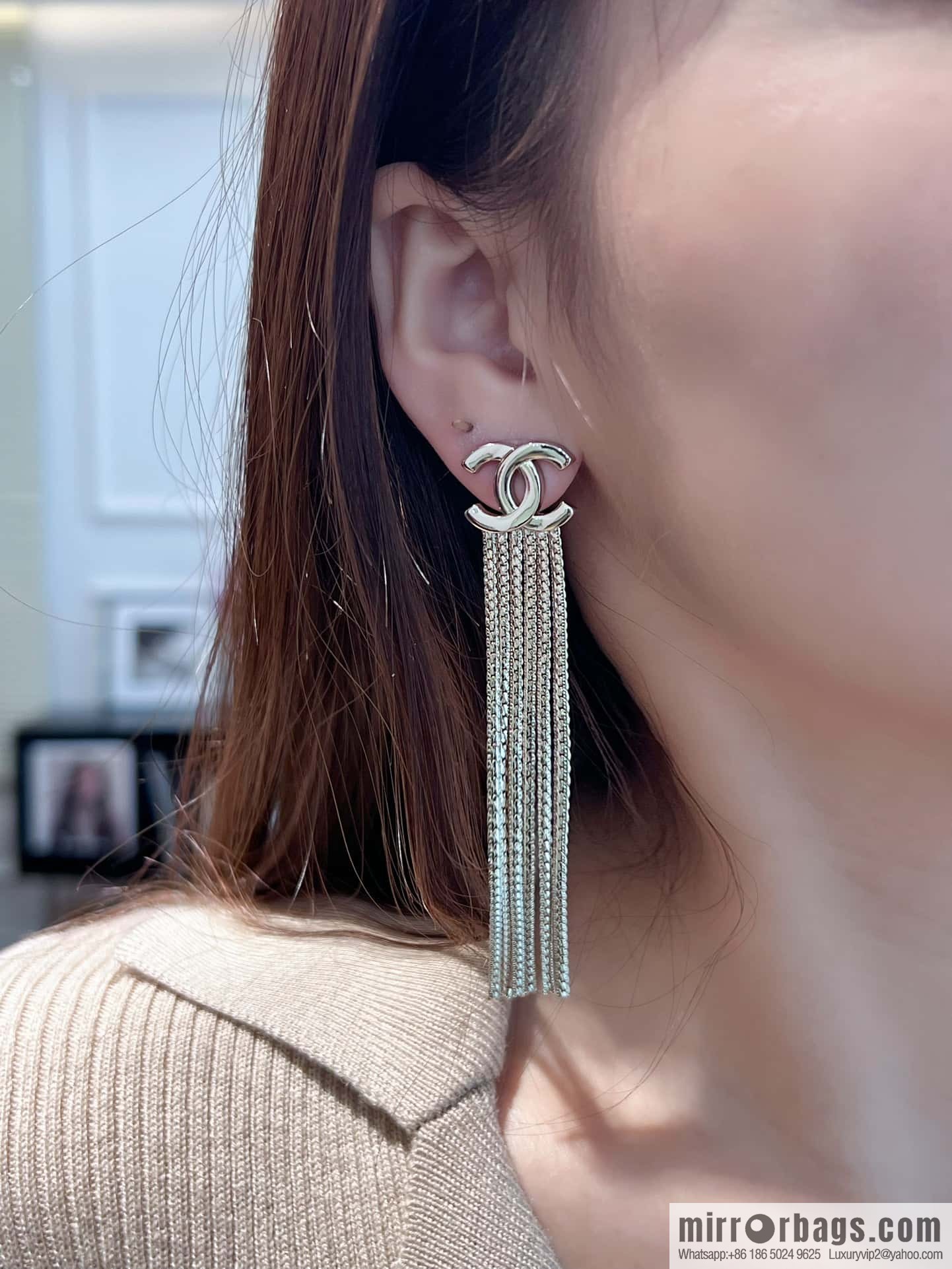 ❗️New ❗️ ☀️ new ☑️ chanel c2 double c tassel earrings ☀️