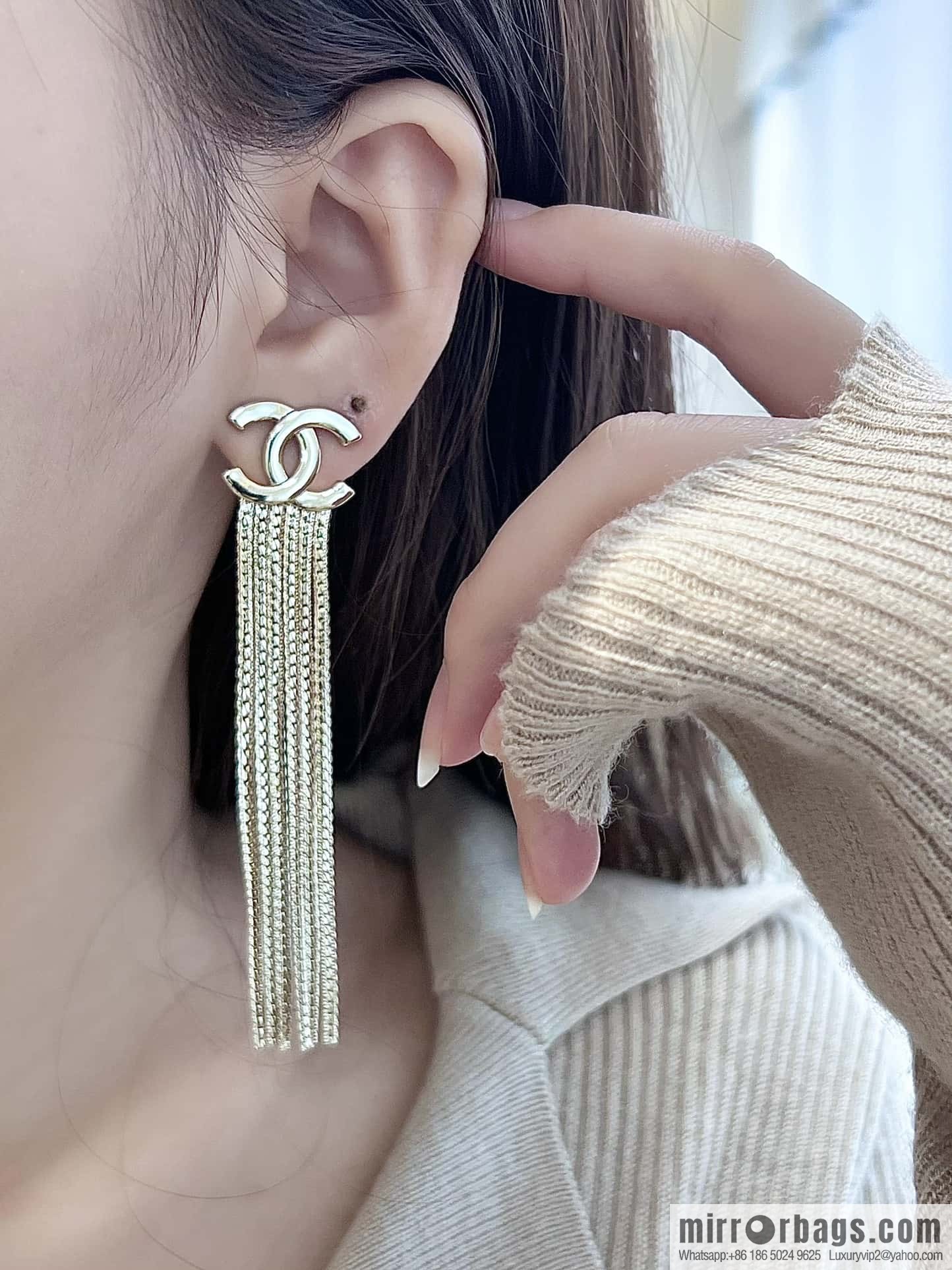 ❗️New ❗️ ☀️ new ☑️ chanel c2 double c tassel earrings ☀️