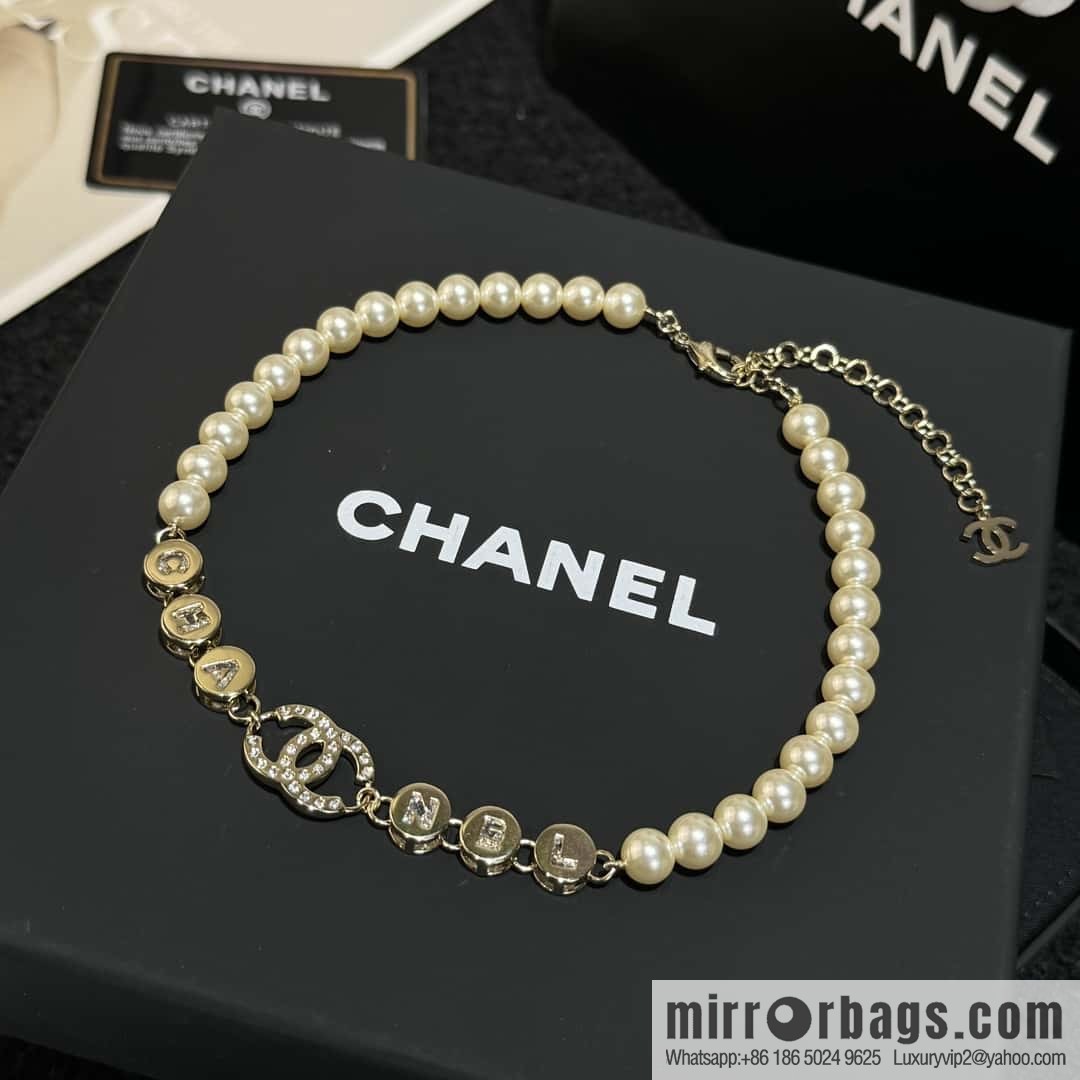 ❗️New ❗️ Chanel necklace ☀️ new ☑️ Chanel double c pearl necklace ☀️