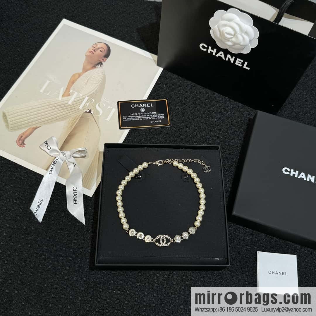 ❗️New ❗️ Chanel necklace ☀️ new ☑️ Chanel double c pearl necklace ☀️
