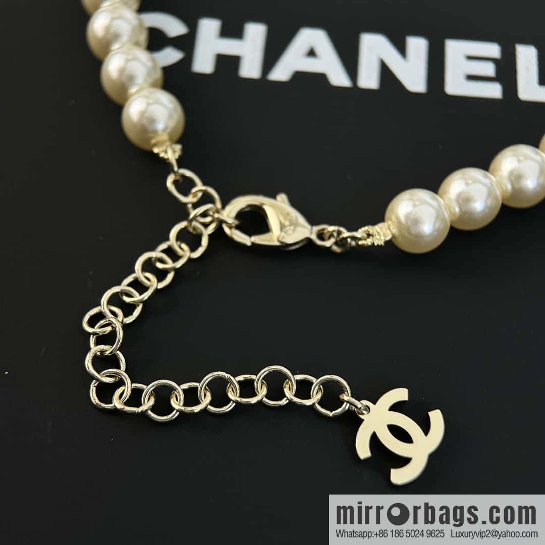 ❗️New ❗️ Chanel necklace ☀️ new ☑️ Chanel double c pearl necklace ☀️