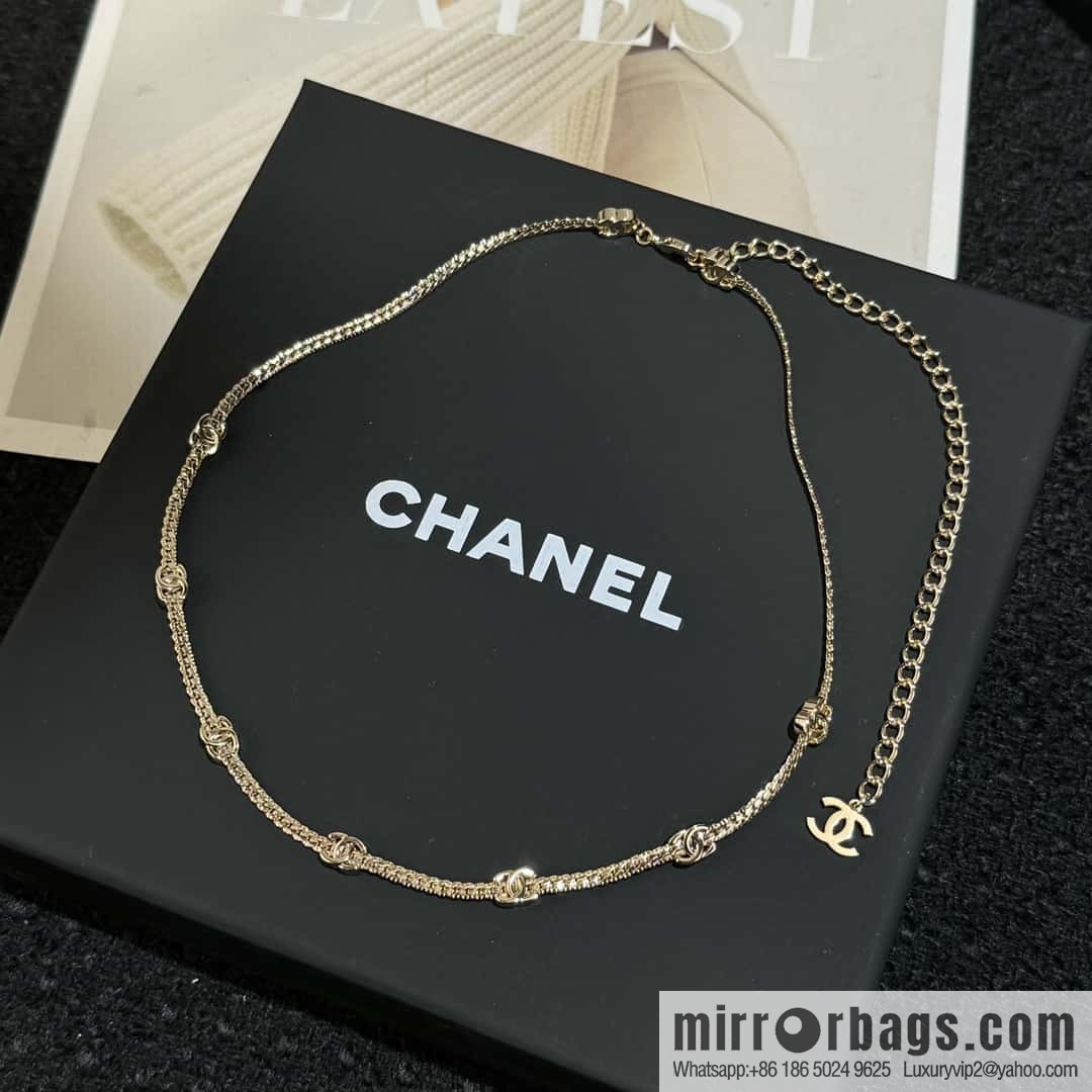 ❗️New ❗️☀️ New ☑️ Chanel 7 double c snake bone necklace ☀️