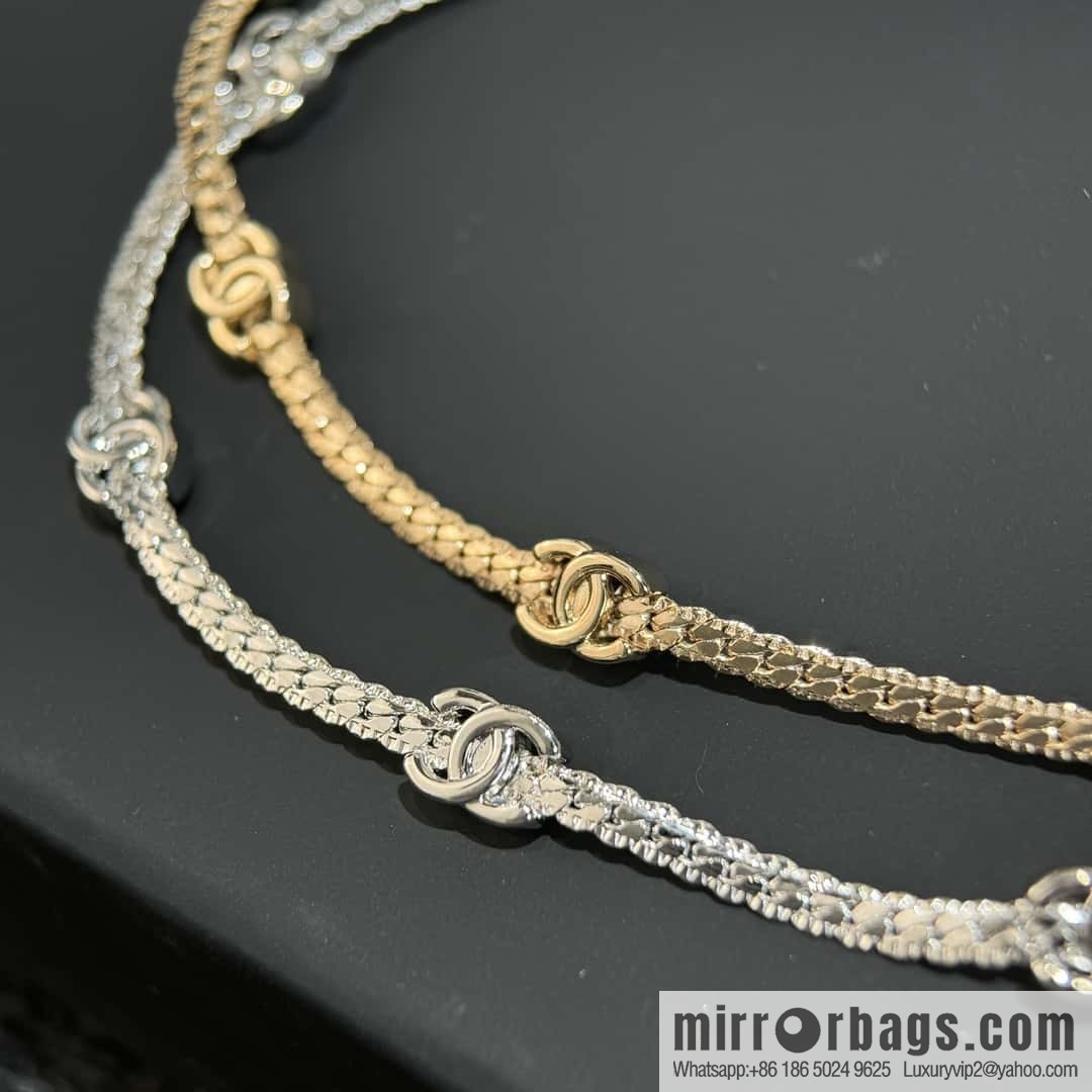 ❗️New ❗️☀️ New ☑️ Chanel 7 double c snake bone necklace ☀️