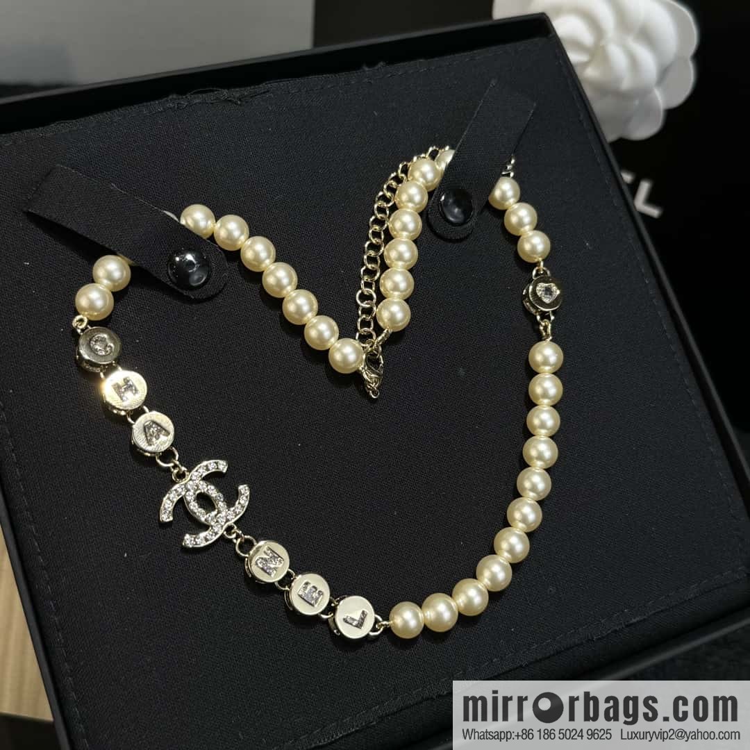 ❗️New ❗️ Chanel necklace ☀️ new ☑️ Chanel double c pearl necklace ☀️