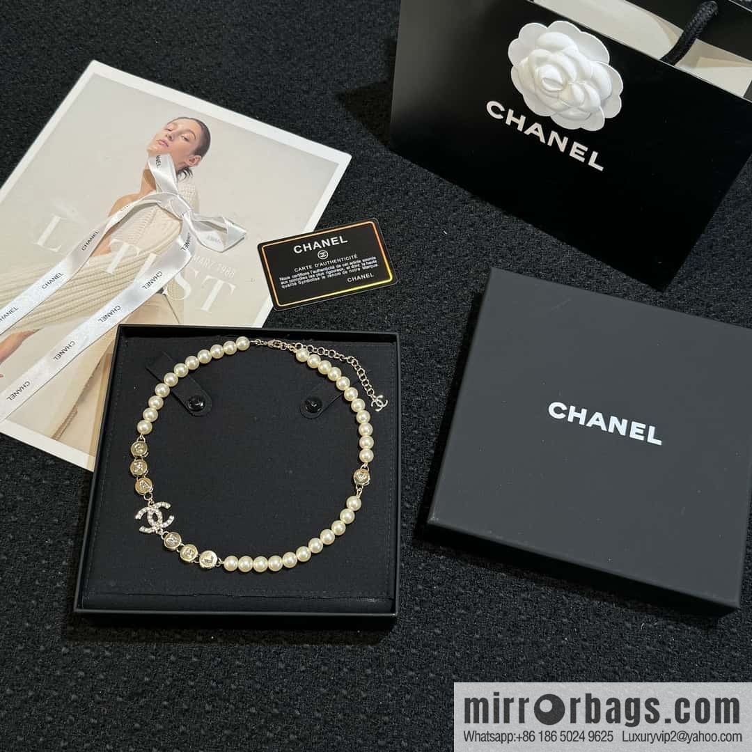 ❗️New ❗️ Chanel necklace ☀️ new ☑️ Chanel double c pearl necklace ☀️