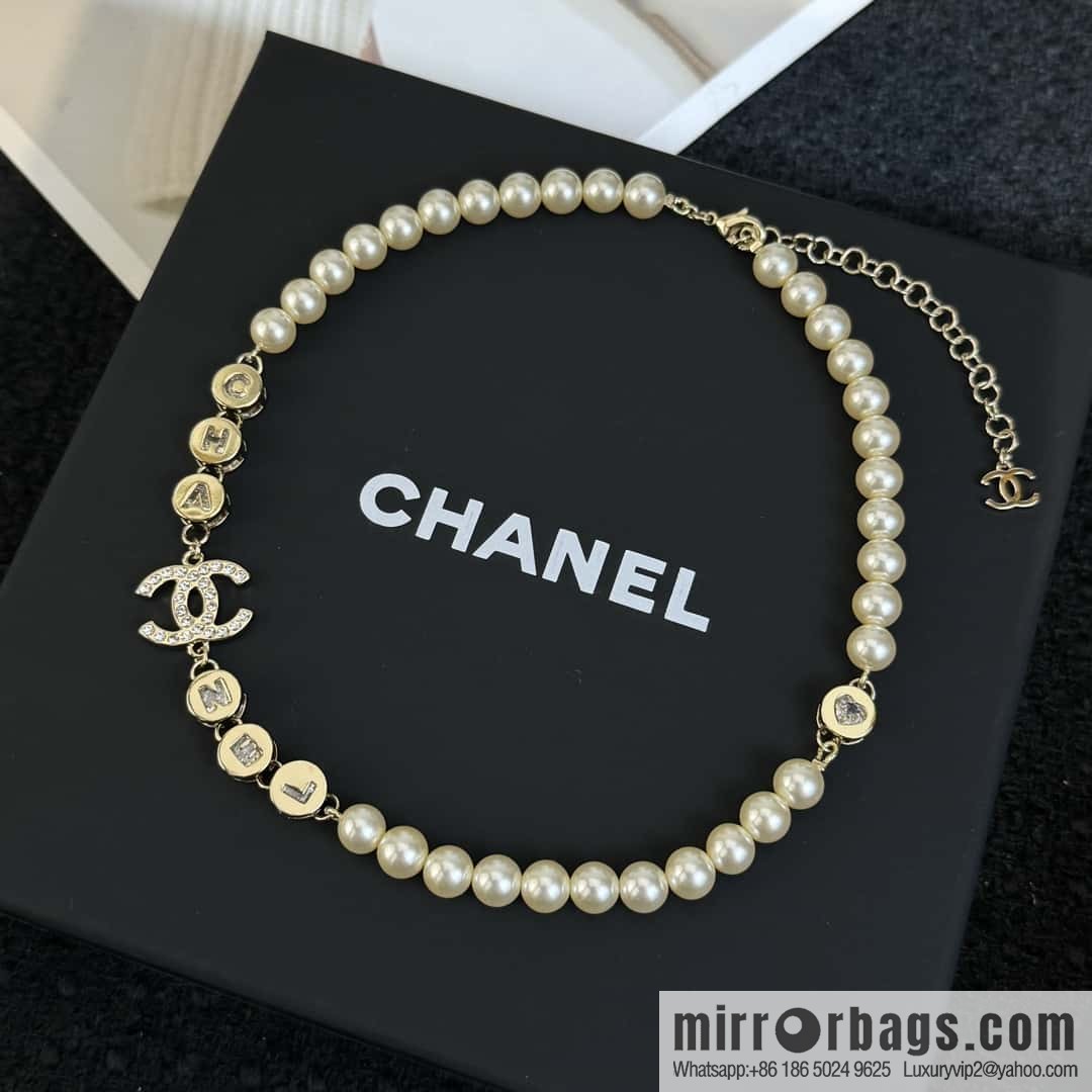 ❗️New ❗️ Chanel necklace ☀️ new ☑️ Chanel double c pearl necklace ☀️