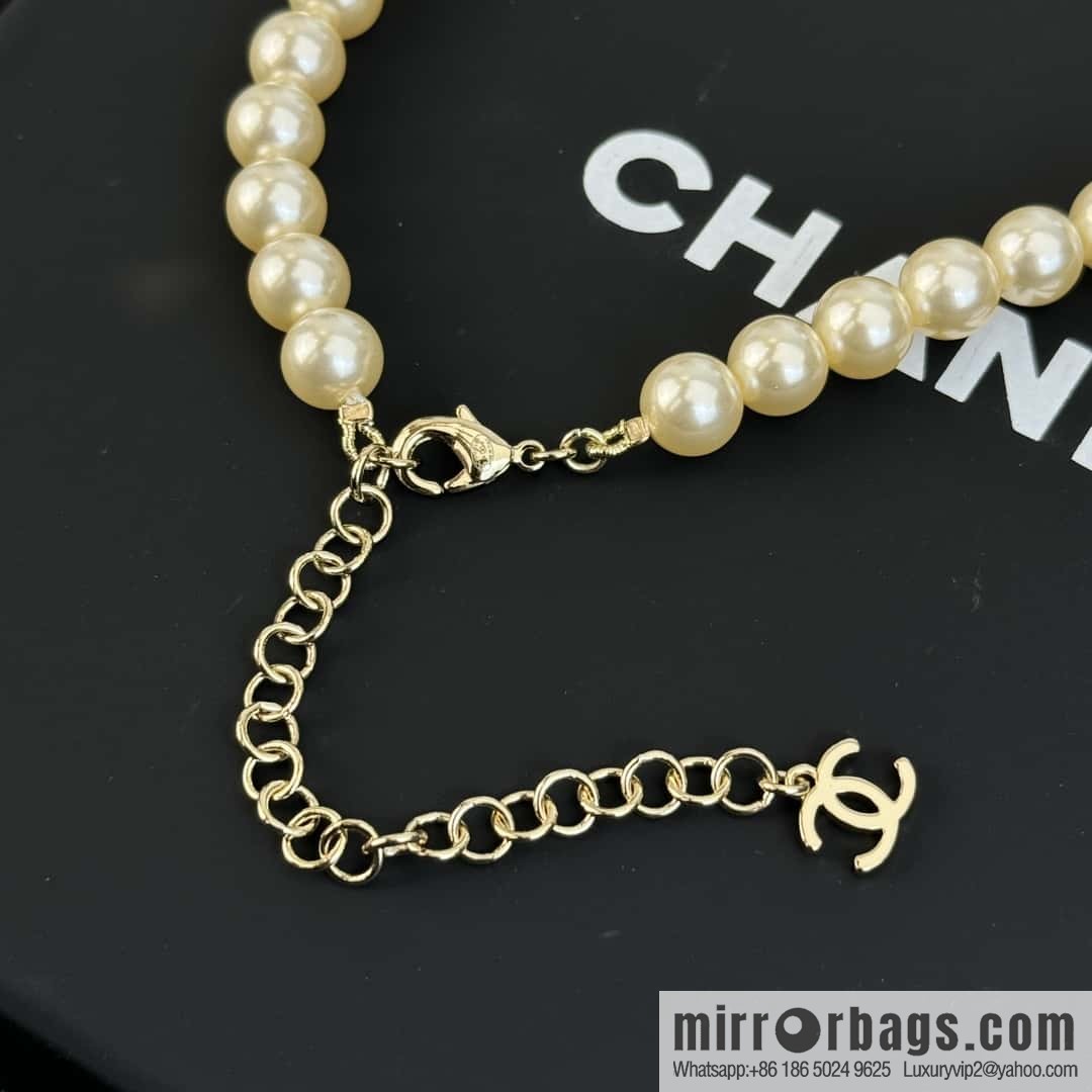 ❗️New ❗️ Chanel necklace ☀️ new ☑️ Chanel double c pearl necklace ☀️