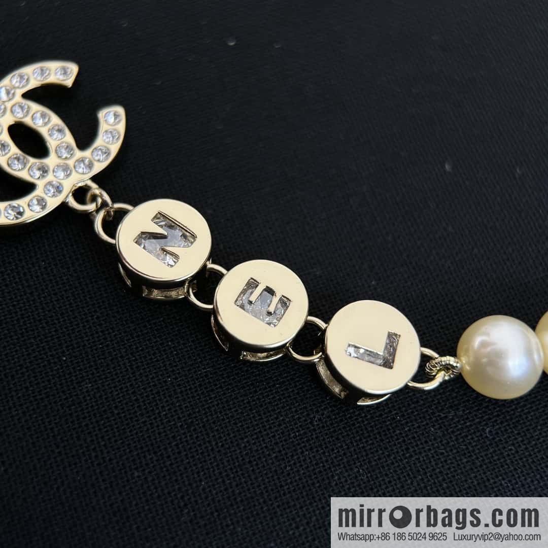❗️New ❗️ Chanel necklace ☀️ new ☑️ Chanel double c pearl necklace ☀️