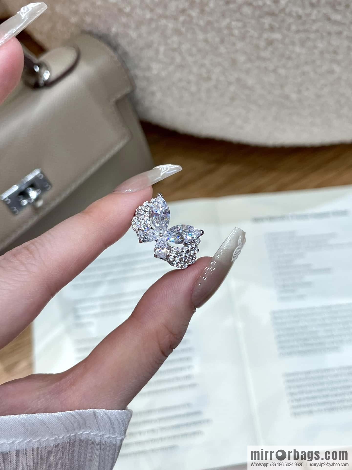 ❗️New ❗️ GRAFF Full Diamond Butterfly Ring