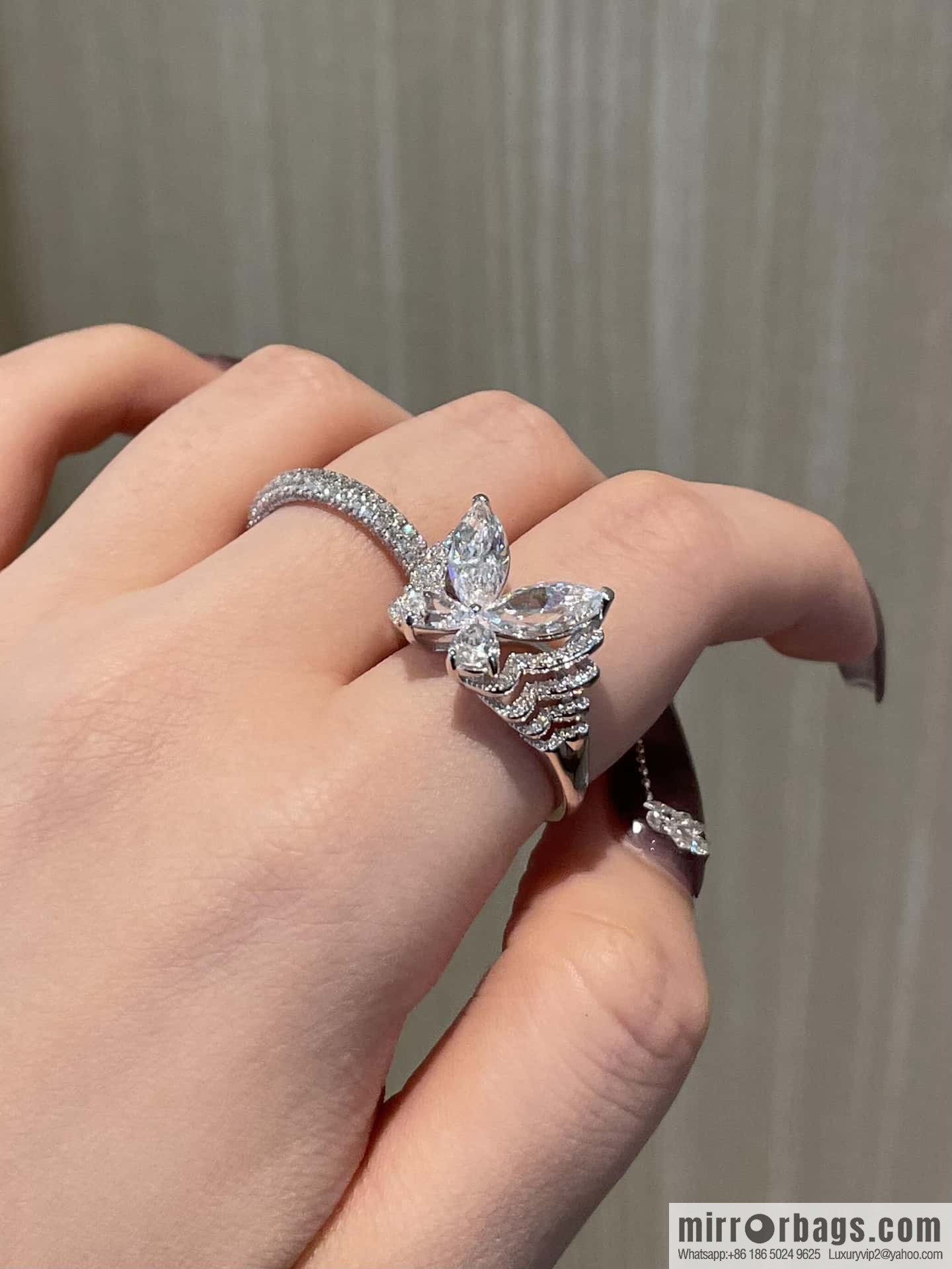 ❗️New ❗️ GRAFF Full Diamond Butterfly Ring