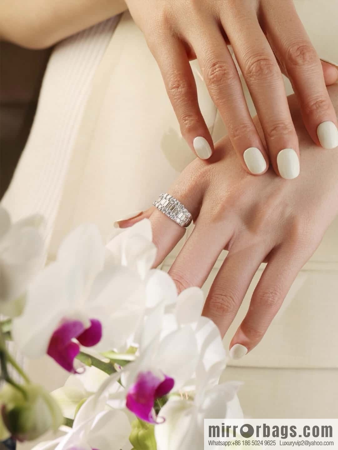 ❗️New ❗️ New ☑️ TIFFANY & Co. Half Full Diamond Square Diamond Ring