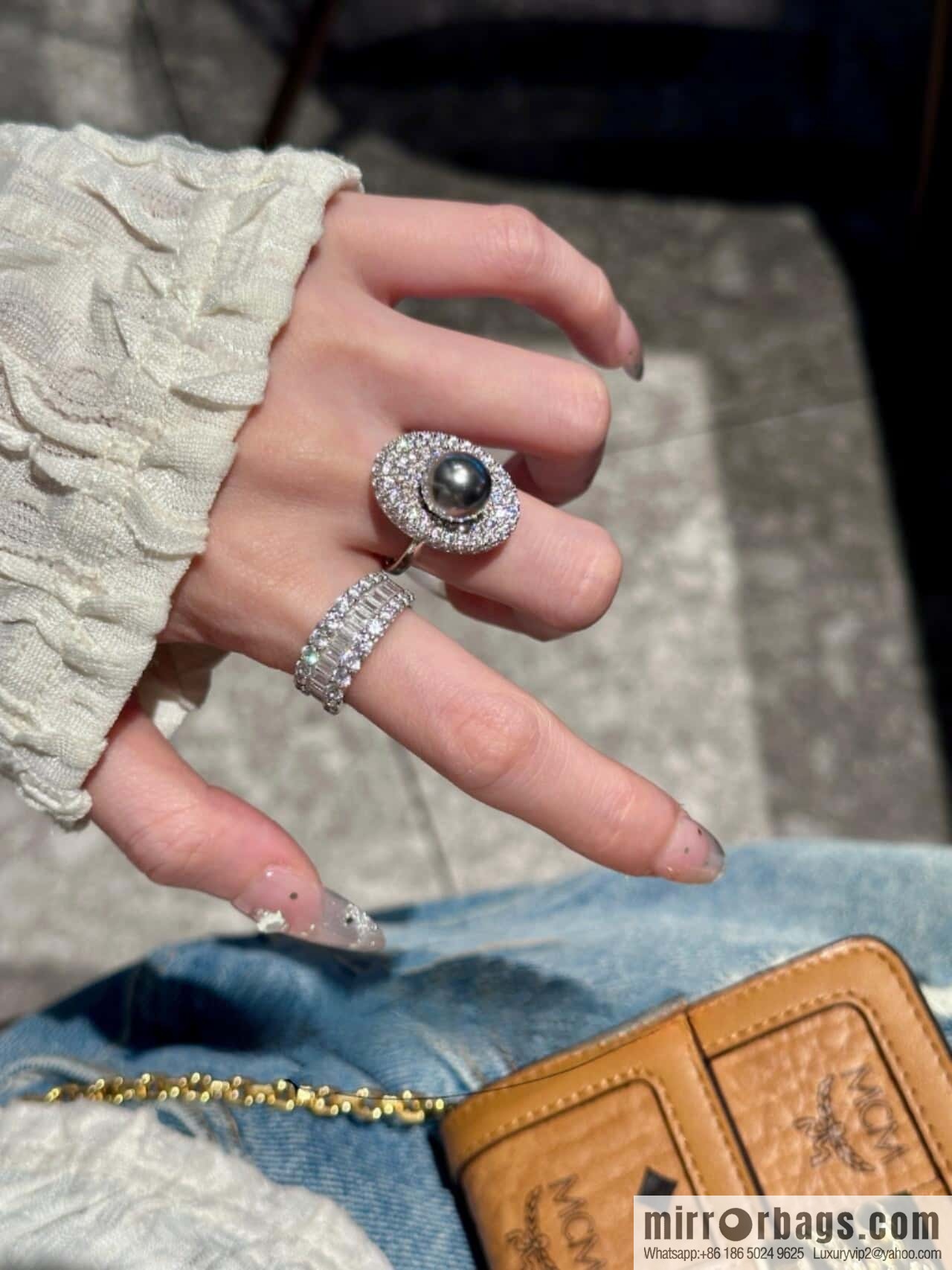 ❗️New ❗️ New ☑️ TIFFANY & Co. Half Full Diamond Square Diamond Ring