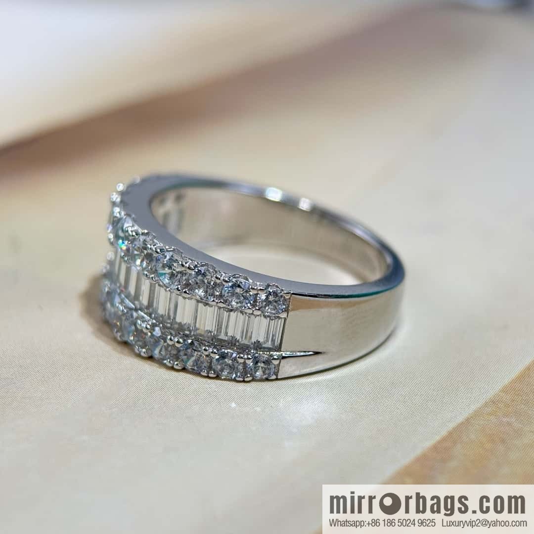 ❗️New ❗️ New ☑️ TIFFANY & Co. Half Full Diamond Square Diamond Ring