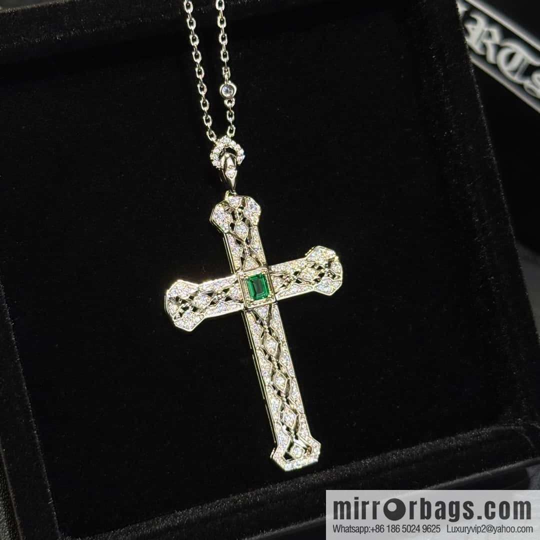 ❗New ❗ ☀ original order a ☀ new Croce heart green diamond cross necklace ☀