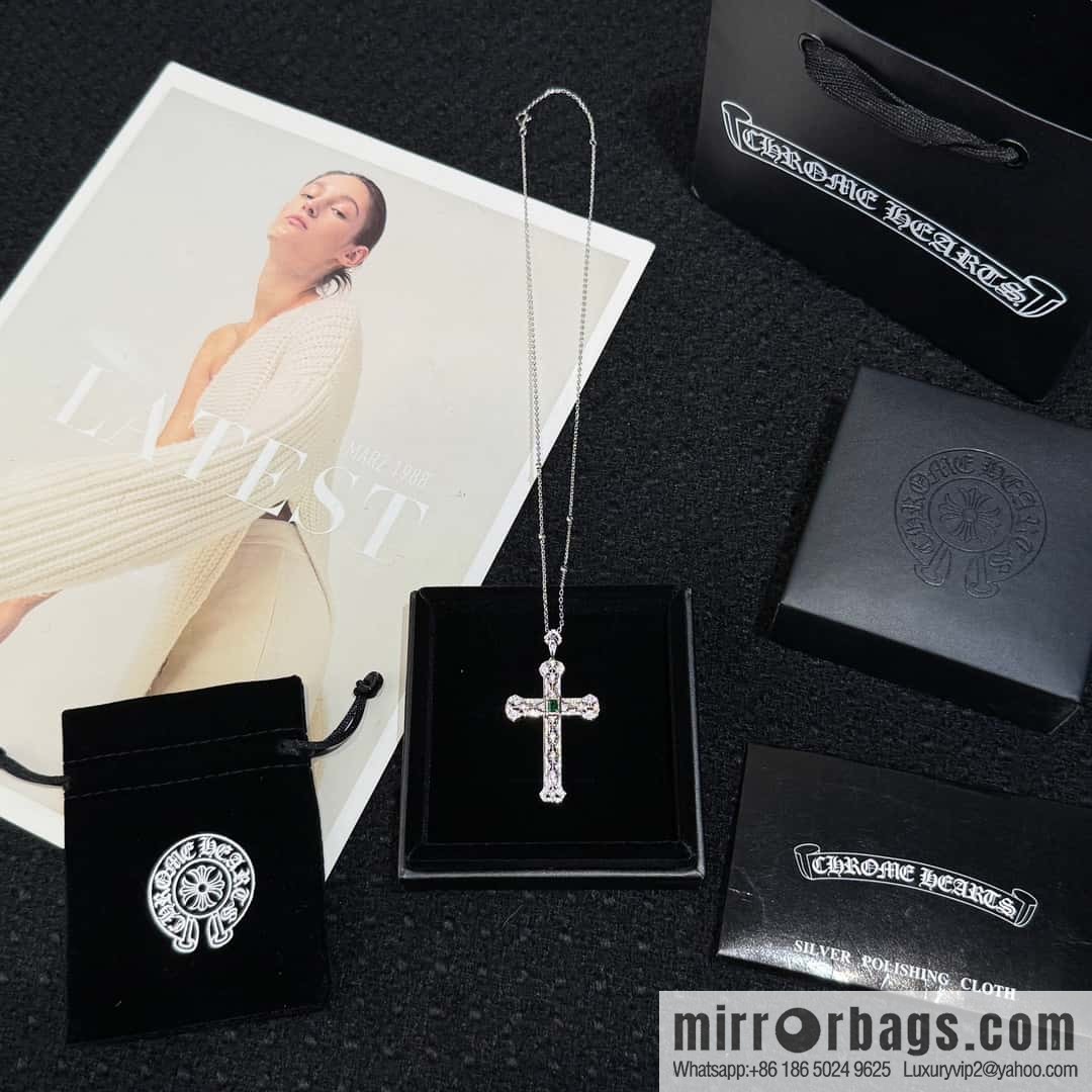 ❗New ❗ ☀ original order a ☀ new Croce heart green diamond cross necklace ☀