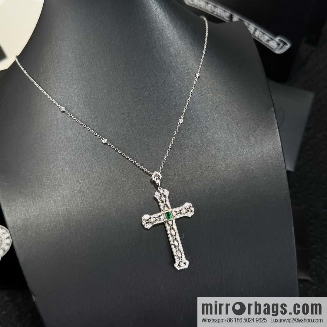 ❗New ❗ ☀ original order a ☀ new Croce heart green diamond cross necklace ☀