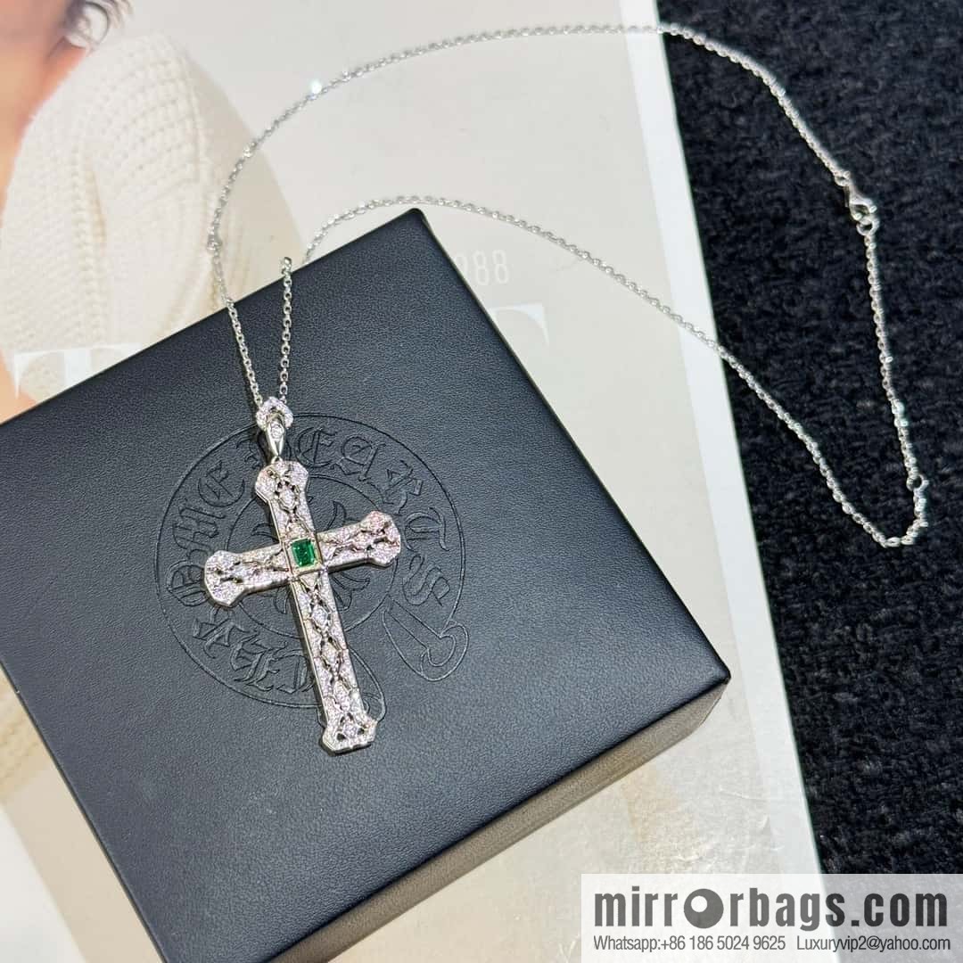 ❗New ❗ ☀ original order a ☀ new Croce heart green diamond cross necklace ☀