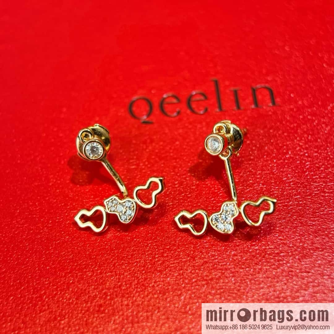 ❗️New ❗️ ☀️ original ☀️ Qeelin gourd wuwu stud earrings ☀️