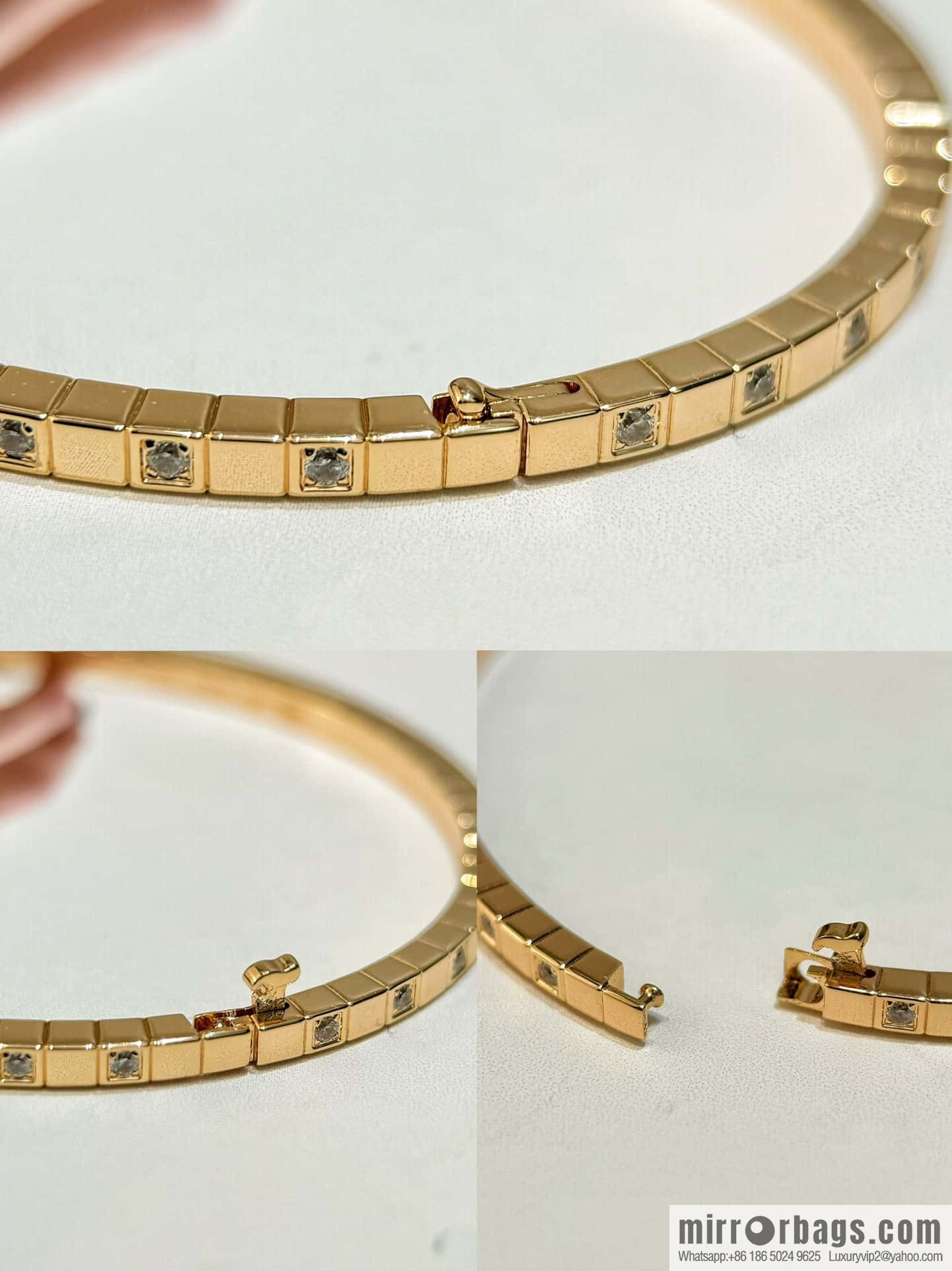 ❗️New ❗️ glossy, Chopard ICE CUBE series small square bracelet