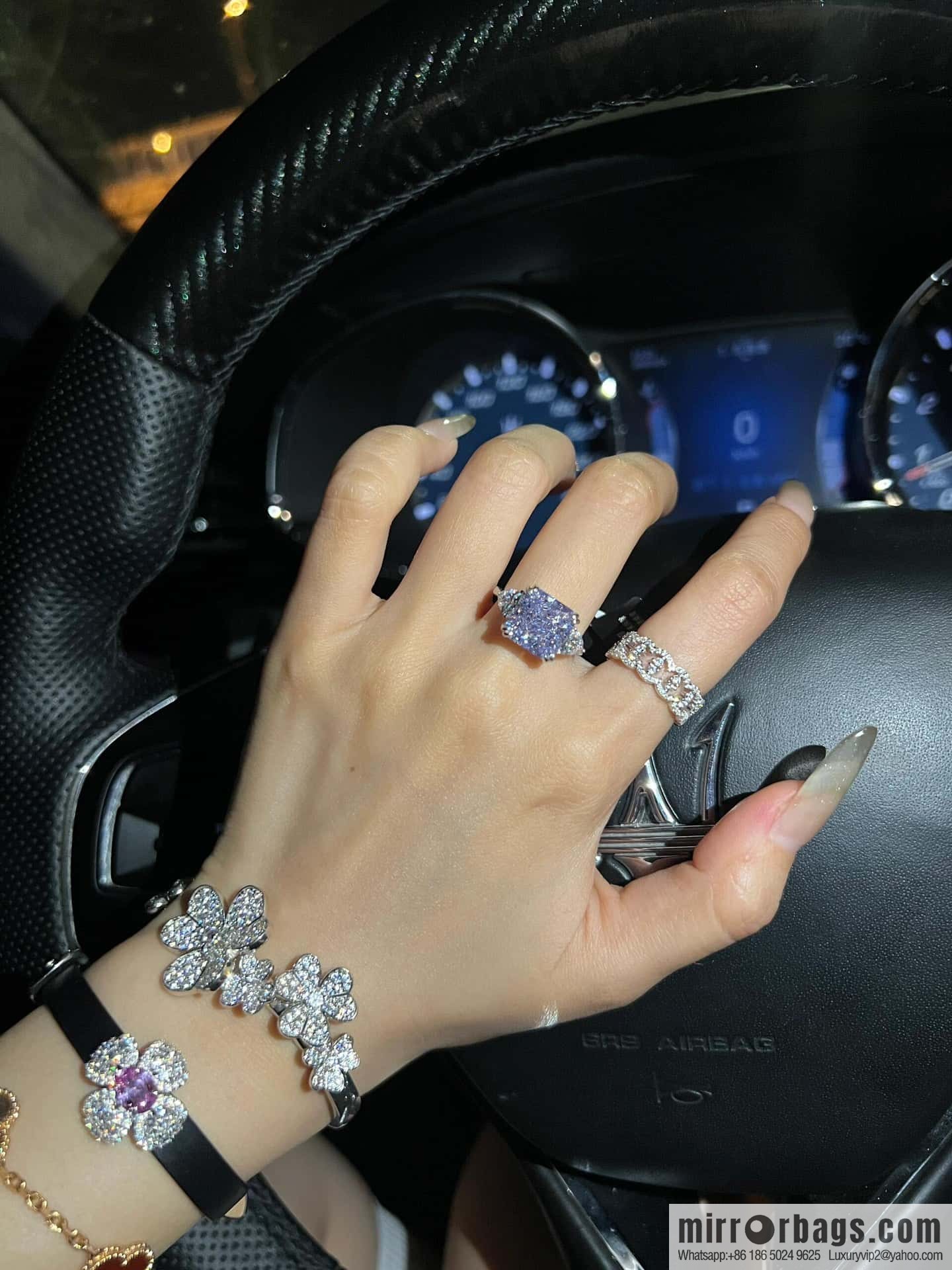❗️New ❗️ ☀️ Van Cleef & Arpels Frivole 7 Flower Clover Bracelet ☀
