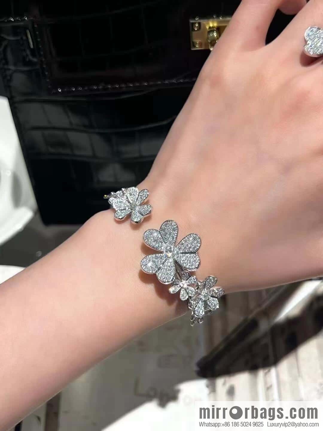 ❗️New ❗️ ☀️ Van Cleef & Arpels Frivole 7 Flower Clover Bracelet ☀