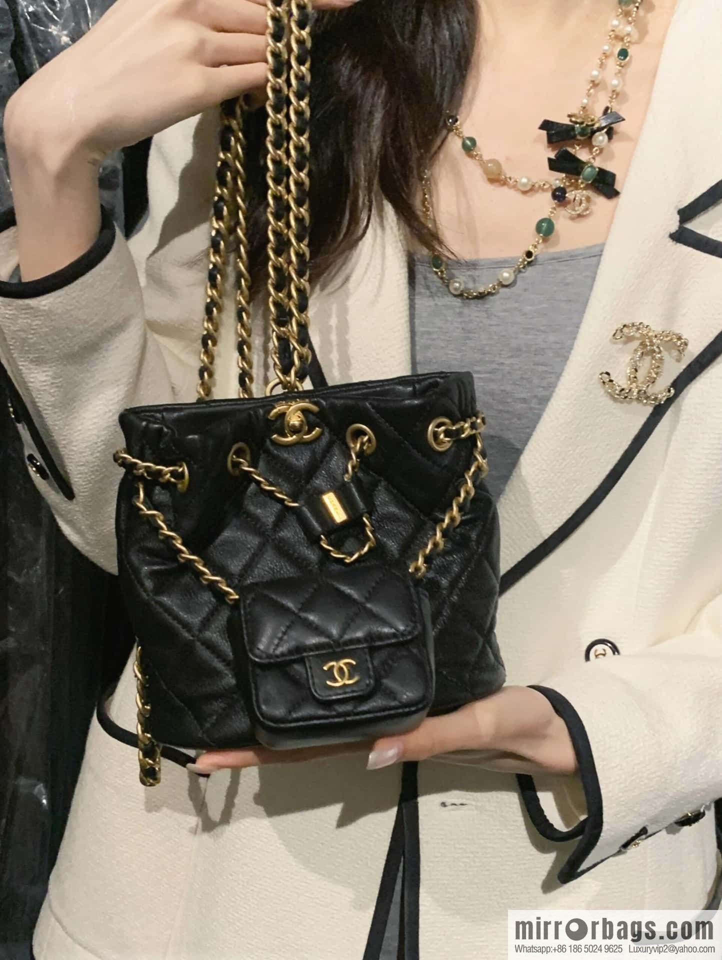 ❗️New ❗️☀️ New ☑️ Chanel Emerald Bow Long Necklace Sweater Chain ☀️