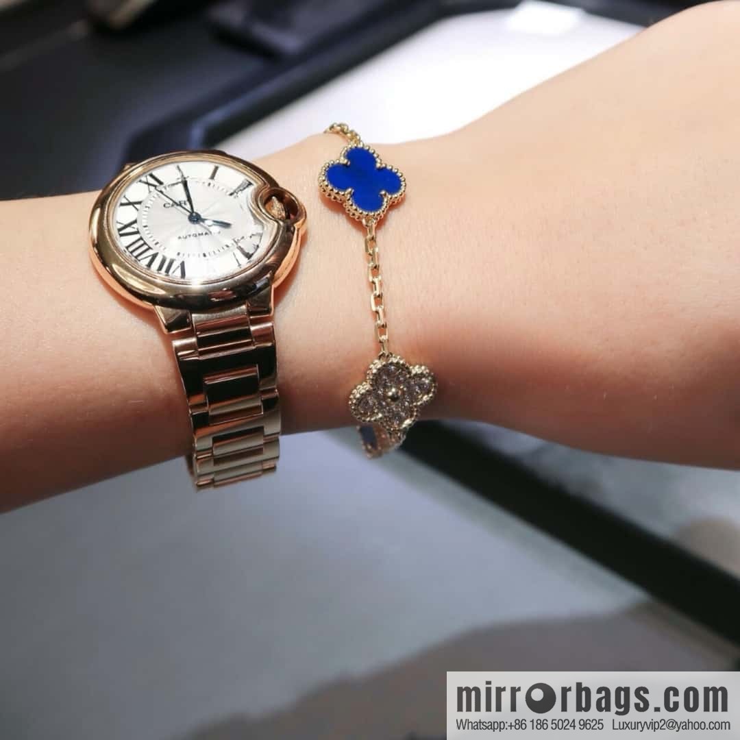 ❗️CNC Version ❗️ ☀️ ☀️ Van Cleef & Arpels Inter-Diamond Lazuli Four Leaf Clover Five Flower Bracelet ☀