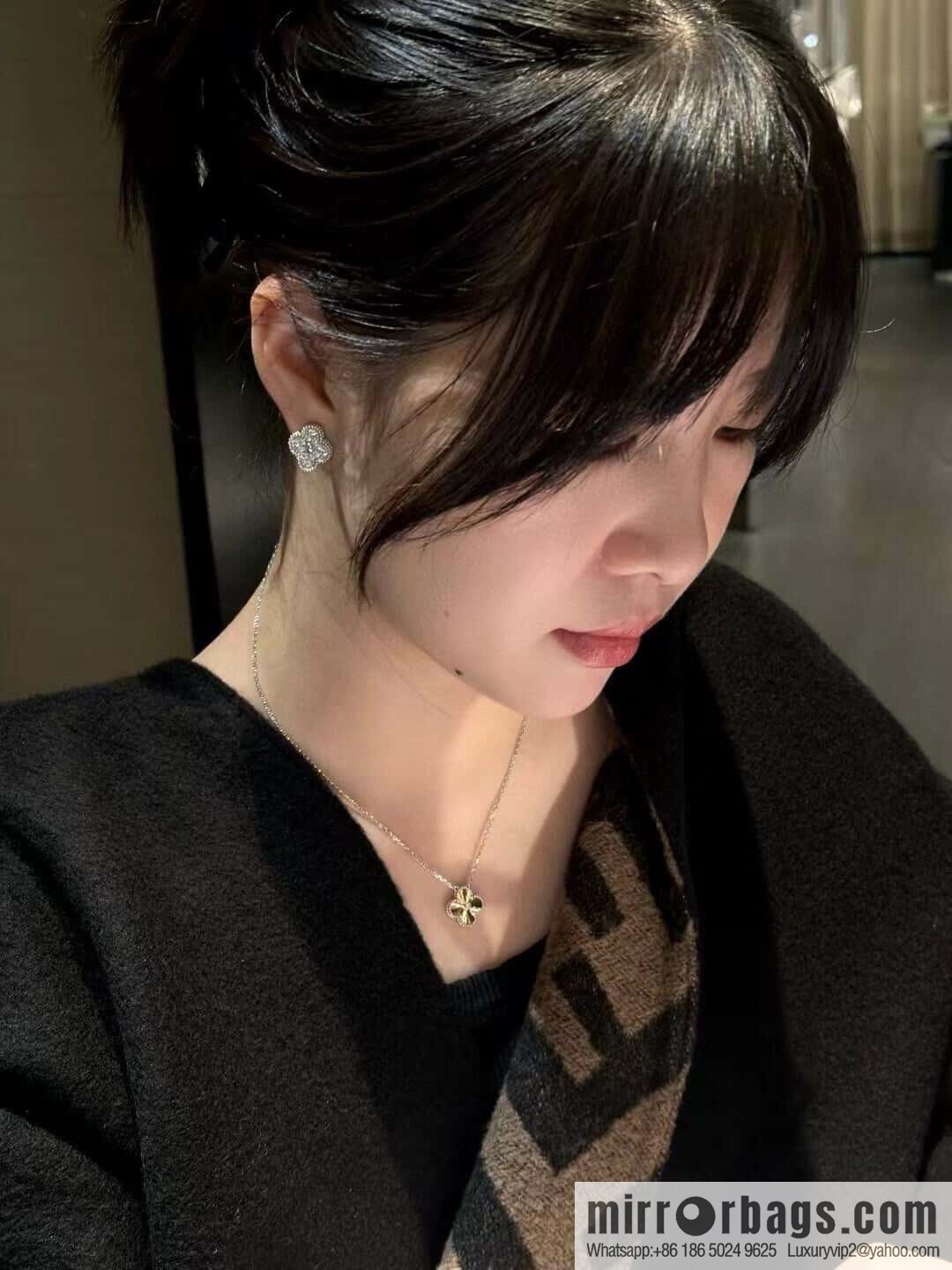 🎄Christmas Limited ☀️ Van Cleef & Arpels Christmas Limited Laser Clover Necklace ☀
