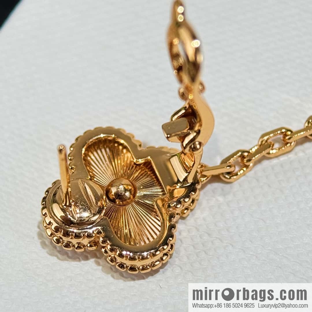 ❗️CNC version ❗️ ☀️ Van Cleef & Arpels agate laser engraved four-leaf clover earrings ☀