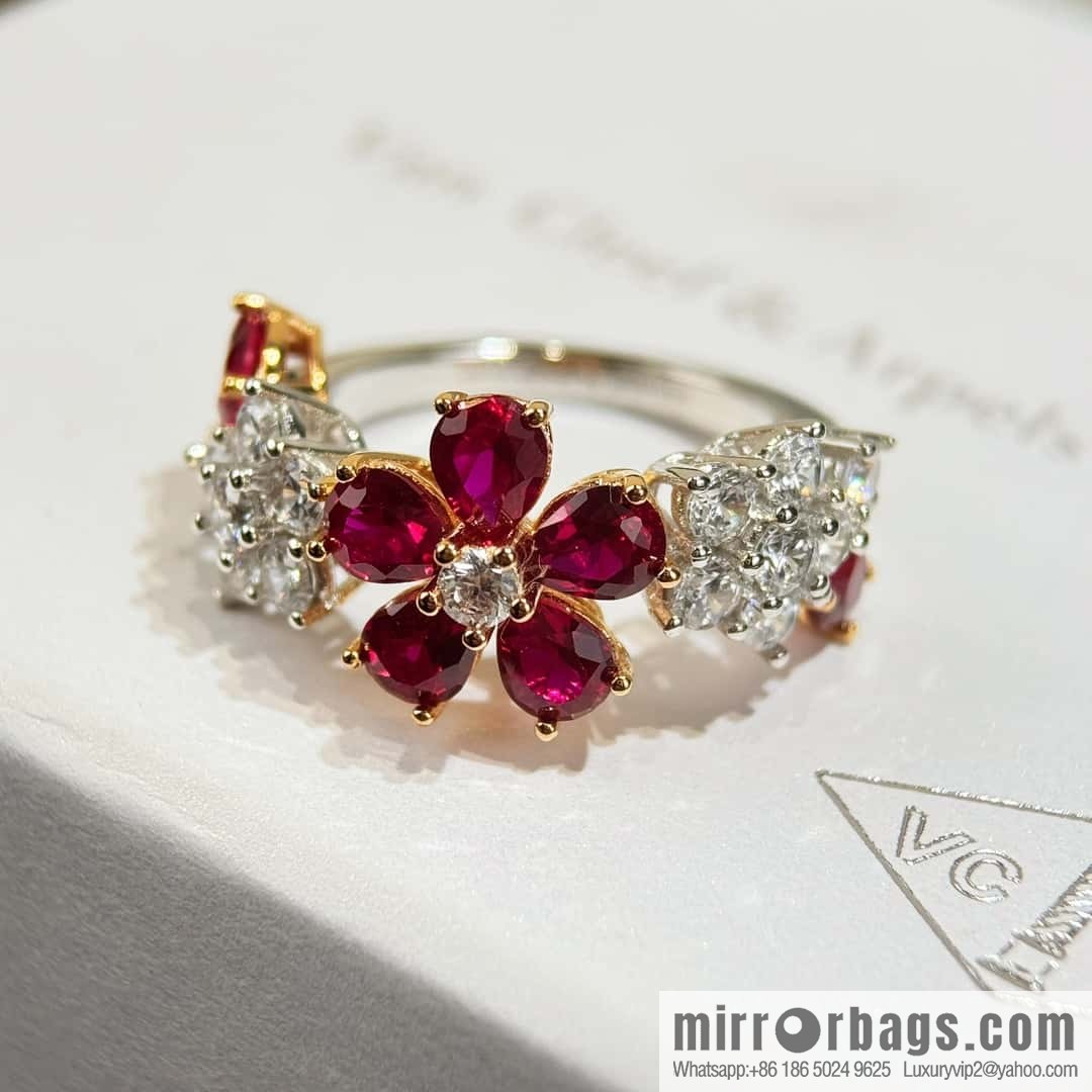 ❗️New ❗️ ☀️ Van Cleef & Arpels A Midsummer Night's Dream Folie des Pres Ring ☀️