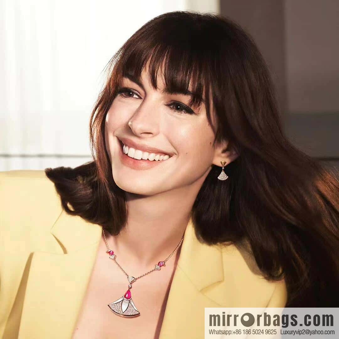 ❗️New ❗️ ☀️ original order ☀ BVLGARI DIVAS'DREAM Liu Yifei same fan necklace, stud earrings ☀️