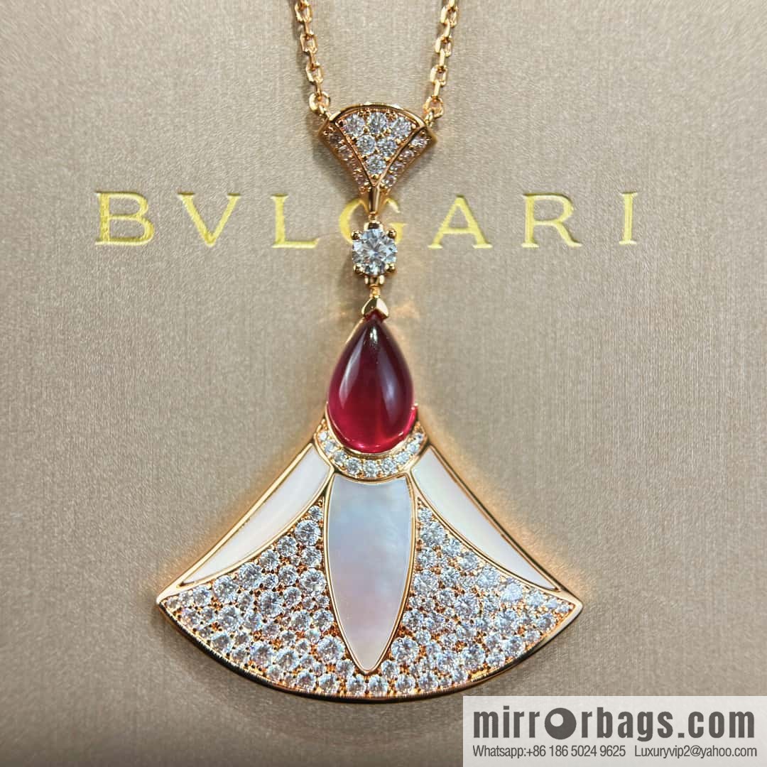 ❗️New ❗️ ☀️ original order ☀ BVLGARI DIVAS'DREAM Liu Yifei same fan necklace, stud earrings ☀️