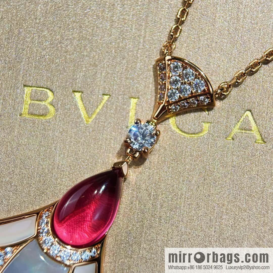 ❗️New ❗️ ☀️ original order ☀ BVLGARI DIVAS'DREAM Liu Yifei same fan necklace, stud earrings ☀️