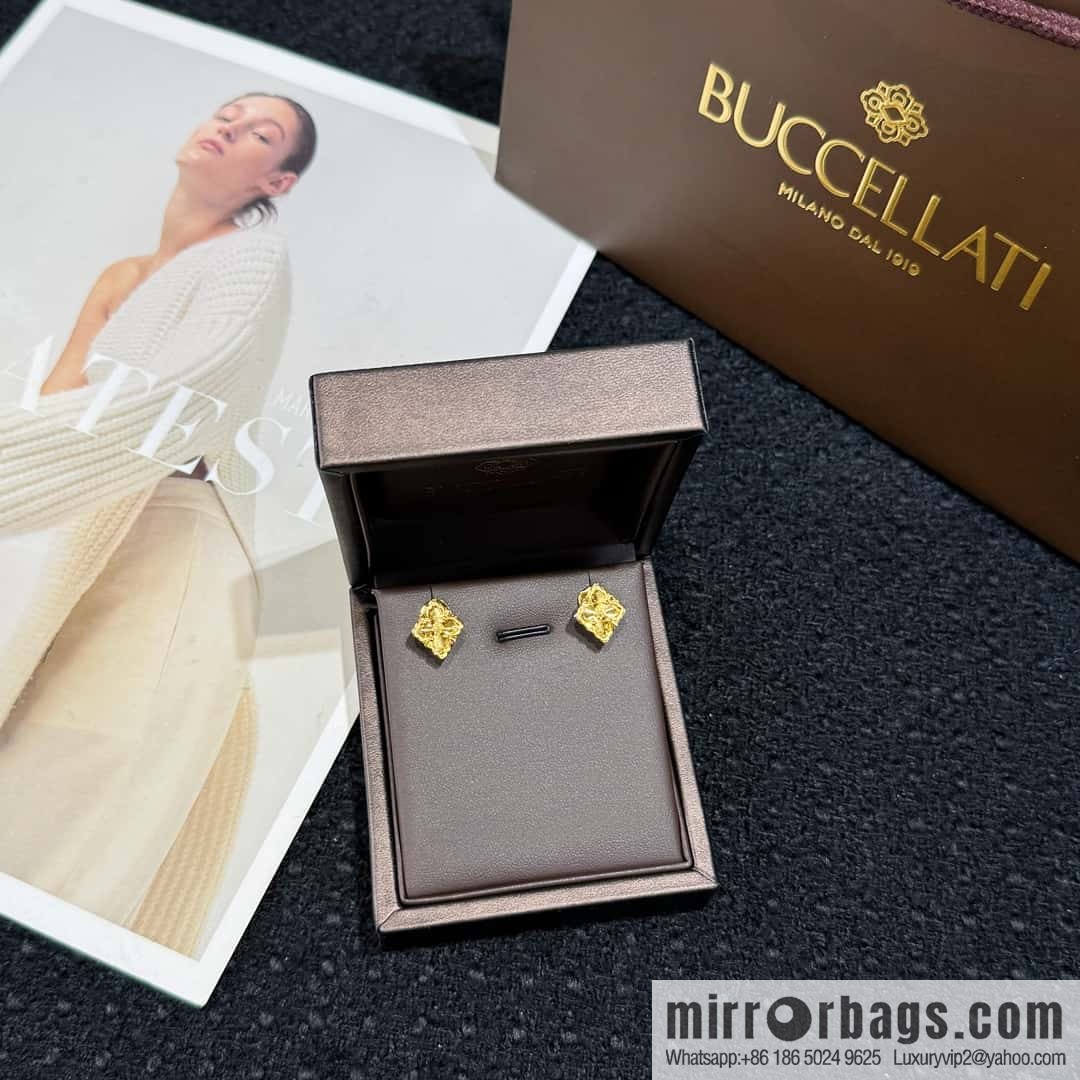 ❗️New ❗️ ☀ Original ☀ Buccellati Vintage Court Laser Clover Earrings ☀️