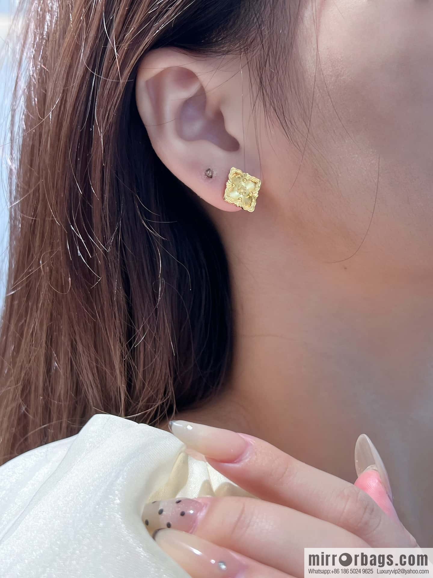 ❗️New ❗️ ☀ Original ☀ Buccellati Vintage Court Laser Clover Earrings ☀️