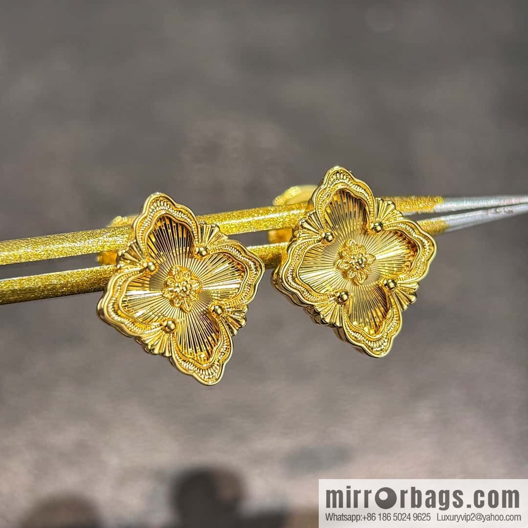❗️New ❗️ ☀ Original ☀ Buccellati Vintage Court Laser Clover Earrings ☀️