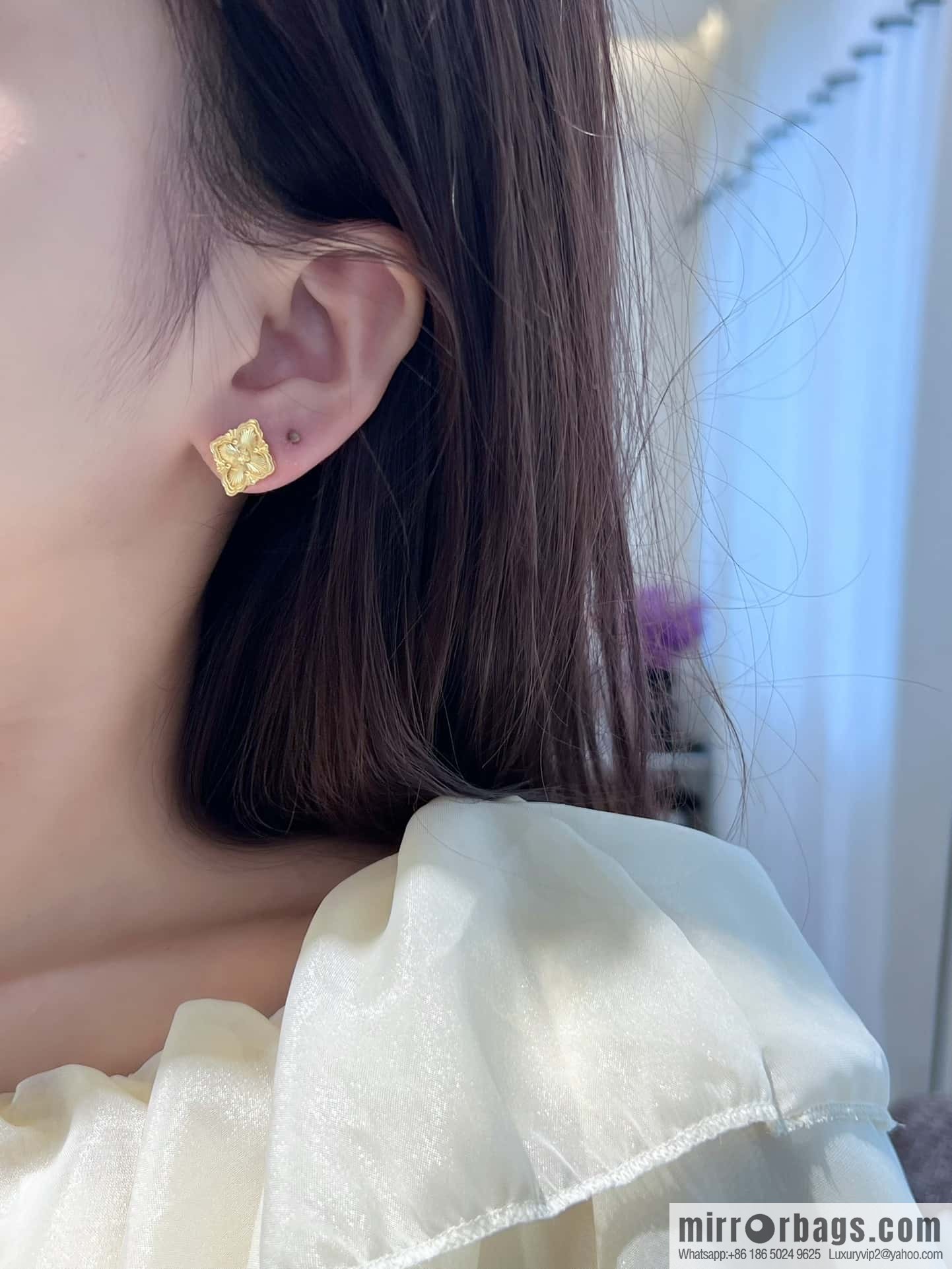 ❗️New ❗️ ☀ Original ☀ Buccellati Vintage Court Laser Clover Earrings ☀️